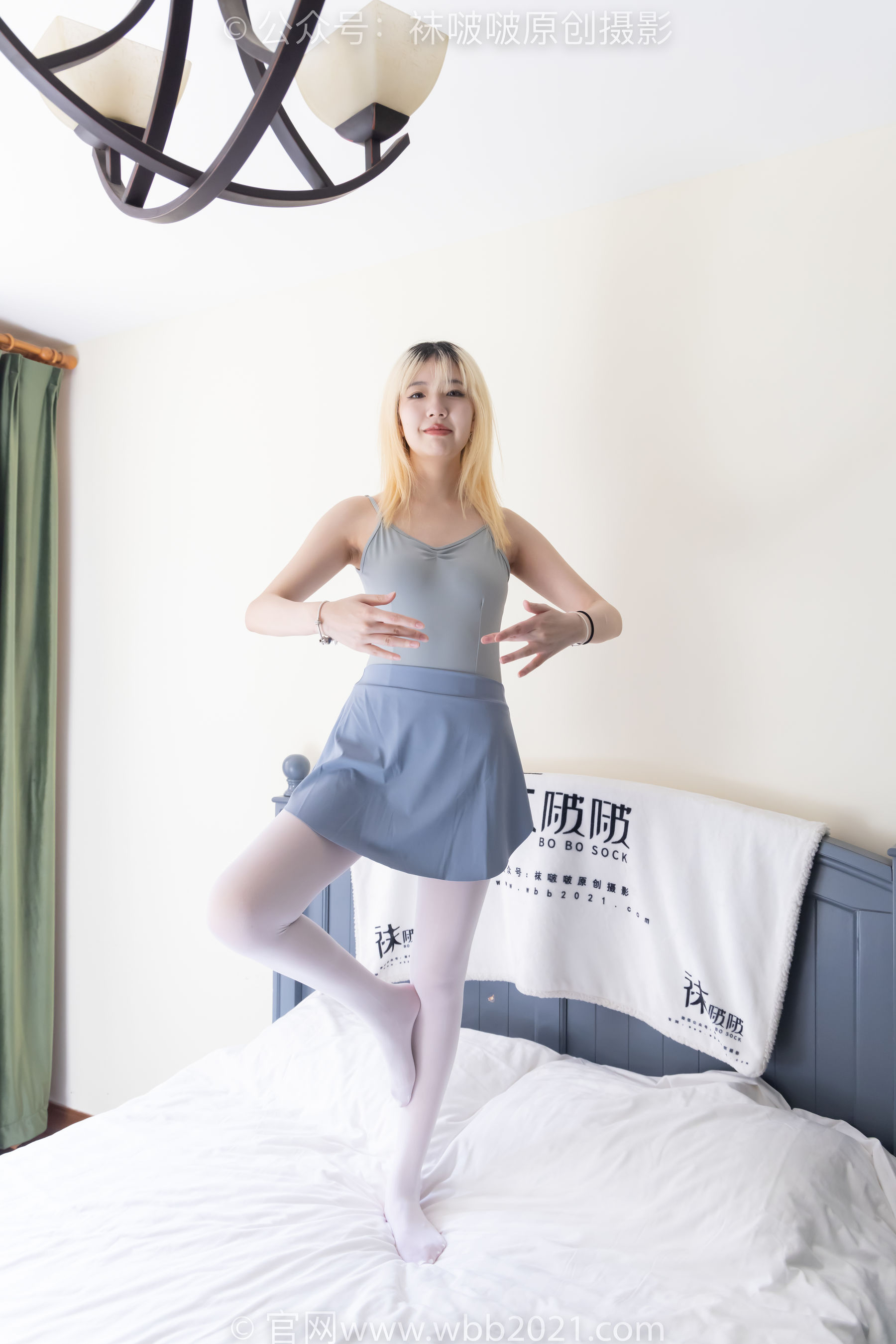 BoBoSocks袜啵啵 No.531 小甜豆 舞蹈鞋、厚白丝、舞蹈服/(145P)