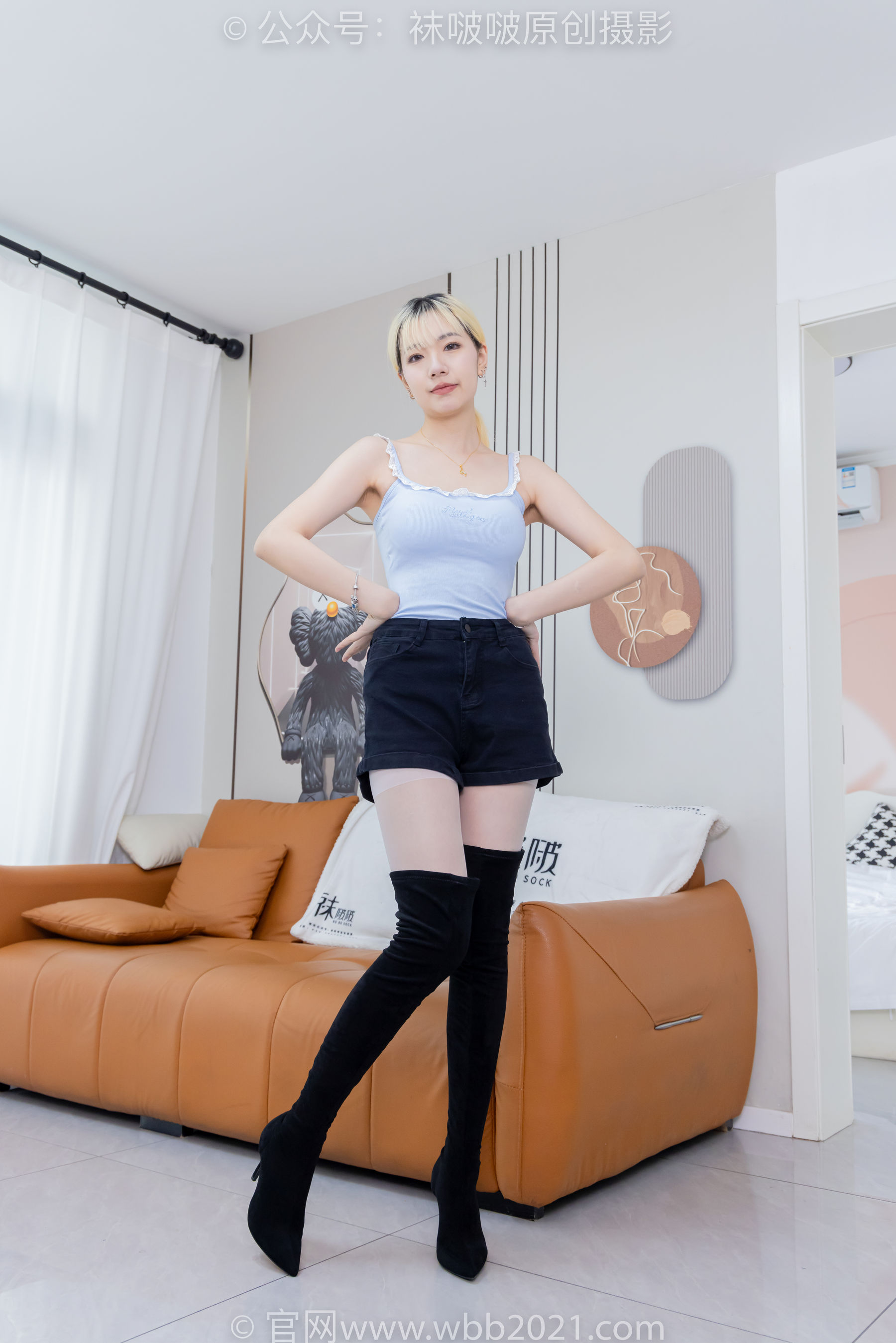 BoBoSocks袜啵啵 No.528 小甜豆 - 高跟长靴、薄白丝、薄黑丝、薄肉丝/(200P)