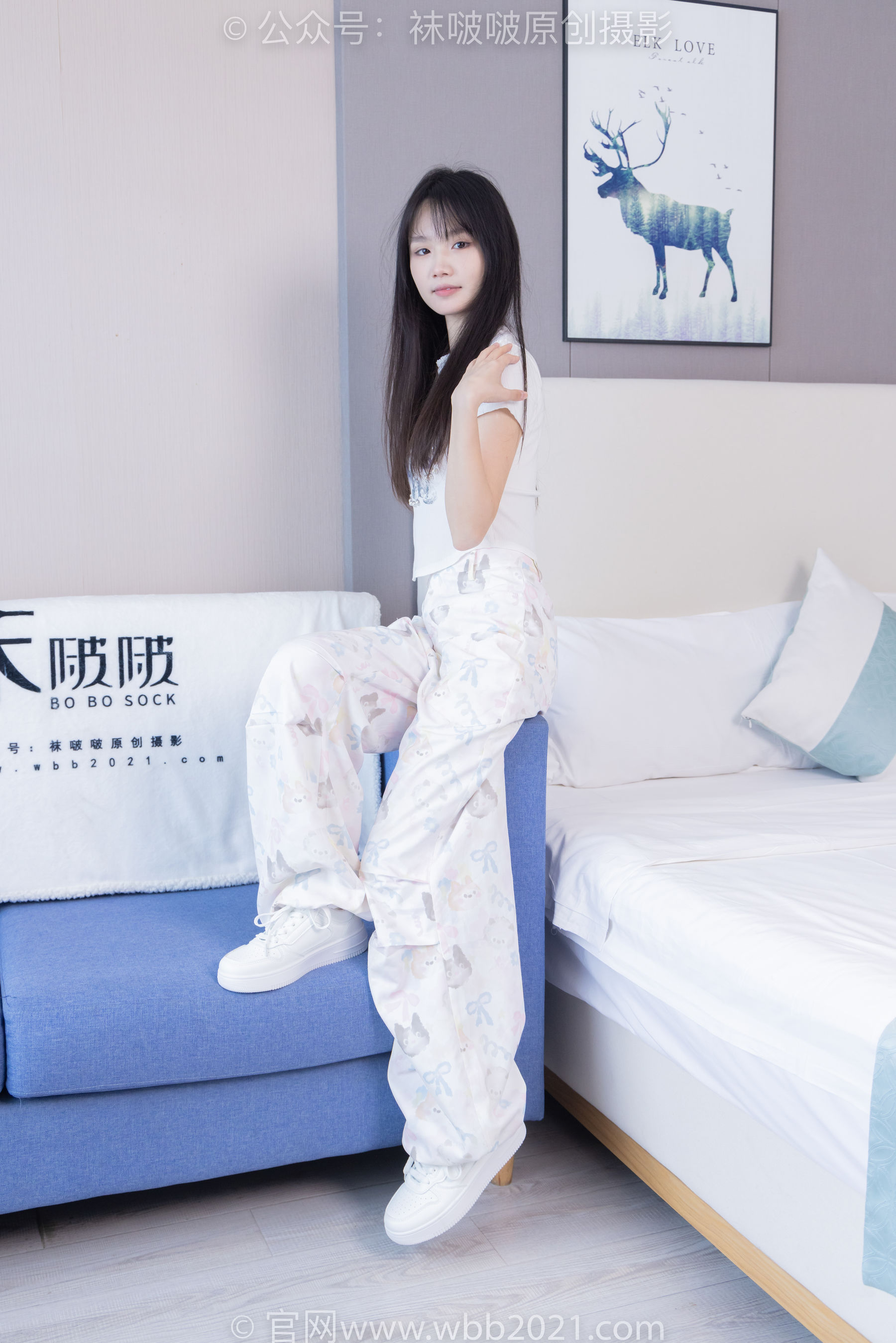 BoBoSocks袜啵啵 No.550 甜甜圈 - 板鞋自然穿脏白棉袜/(148P)