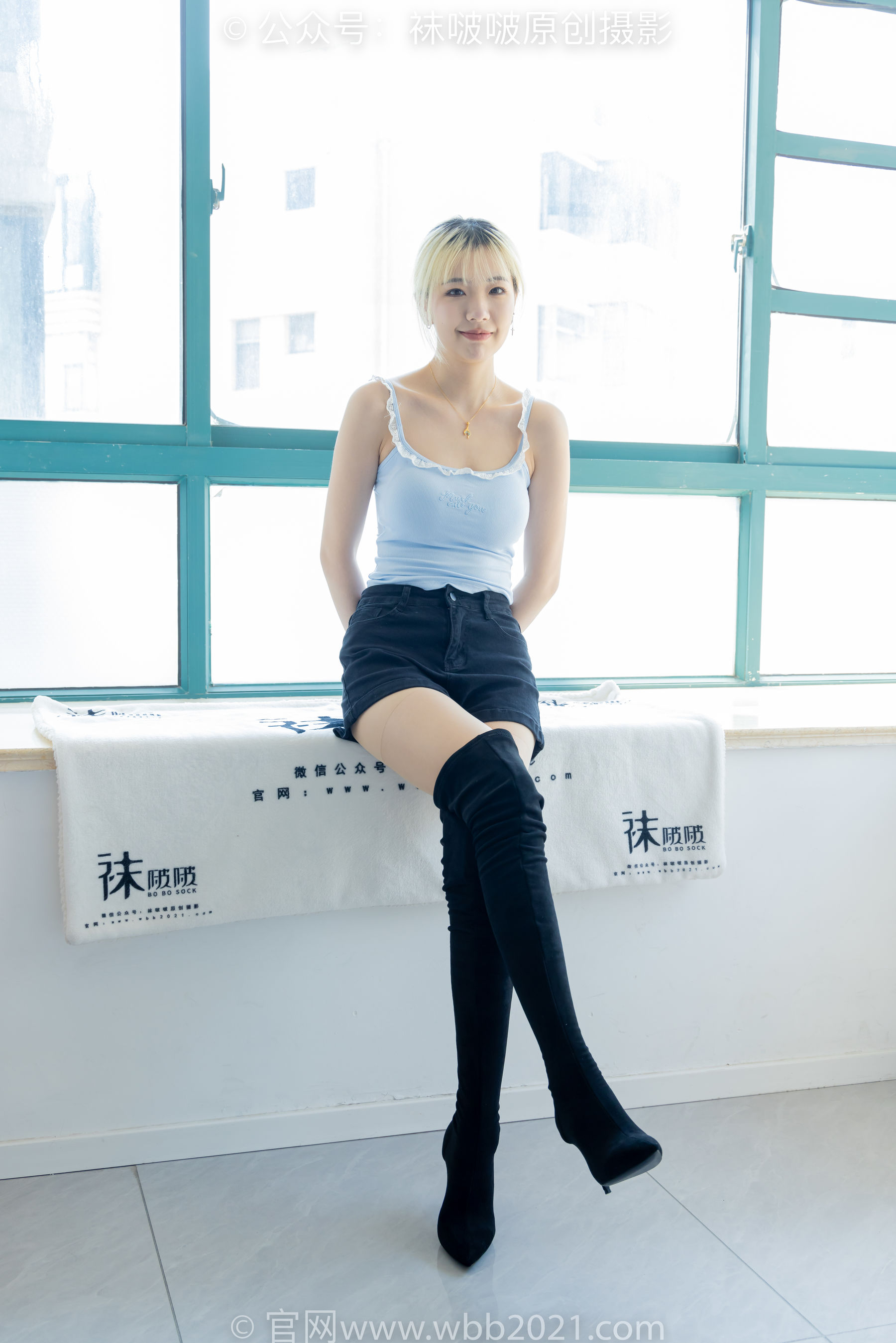 BoBoSocks袜啵啵 No.528 小甜豆 - 高跟长靴、薄白丝、薄黑丝、薄肉丝/(200P)