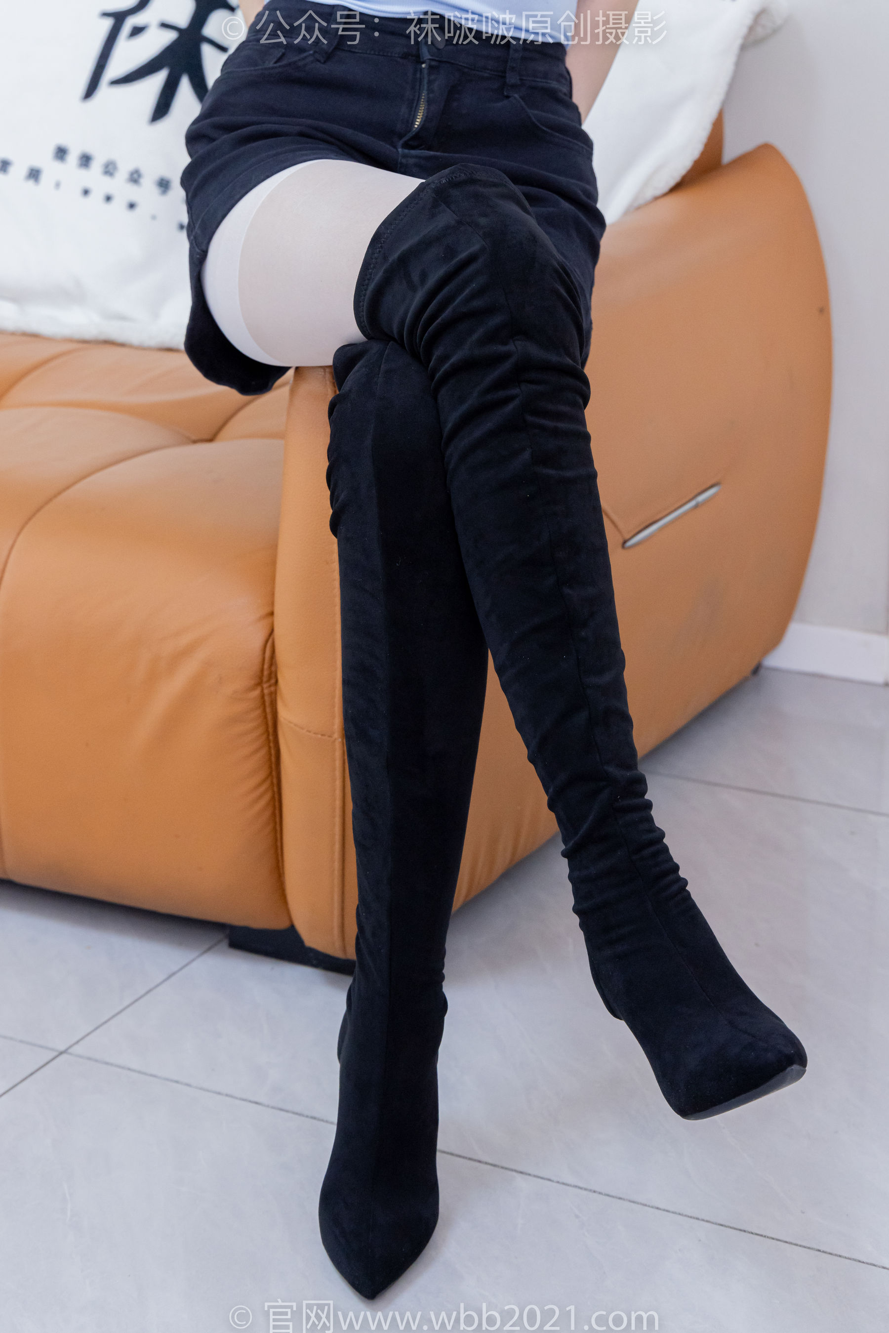 BoBoSocks袜啵啵 No.528 小甜豆 - 高跟长靴、薄白丝、薄黑丝、薄肉丝/(200P)