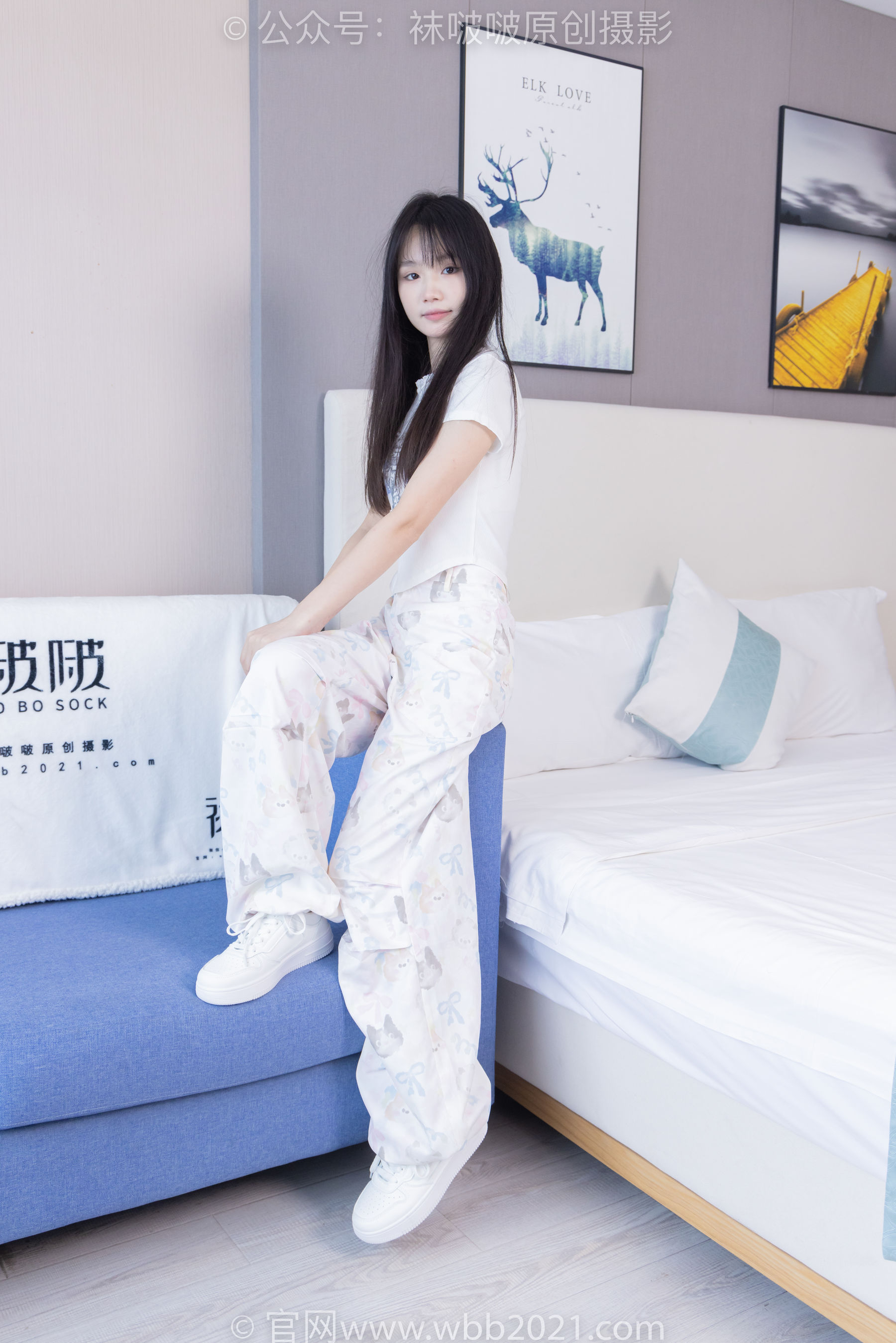 BoBoSocks袜啵啵 No.550 甜甜圈 - 板鞋自然穿脏白棉袜/(148P)