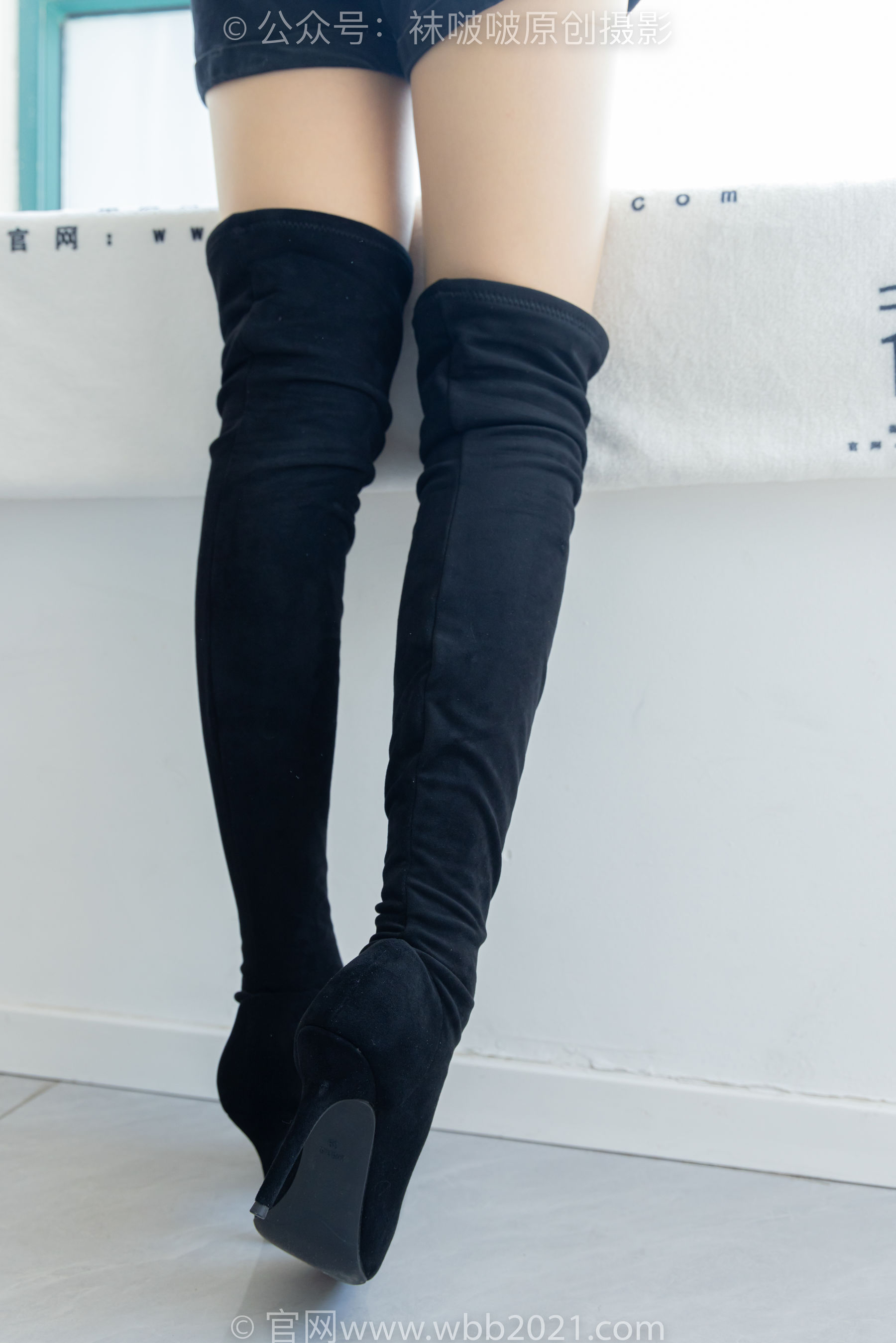 BoBoSocks袜啵啵 No.528 小甜豆 - 高跟长靴、薄白丝、薄黑丝、薄肉丝/(200P)