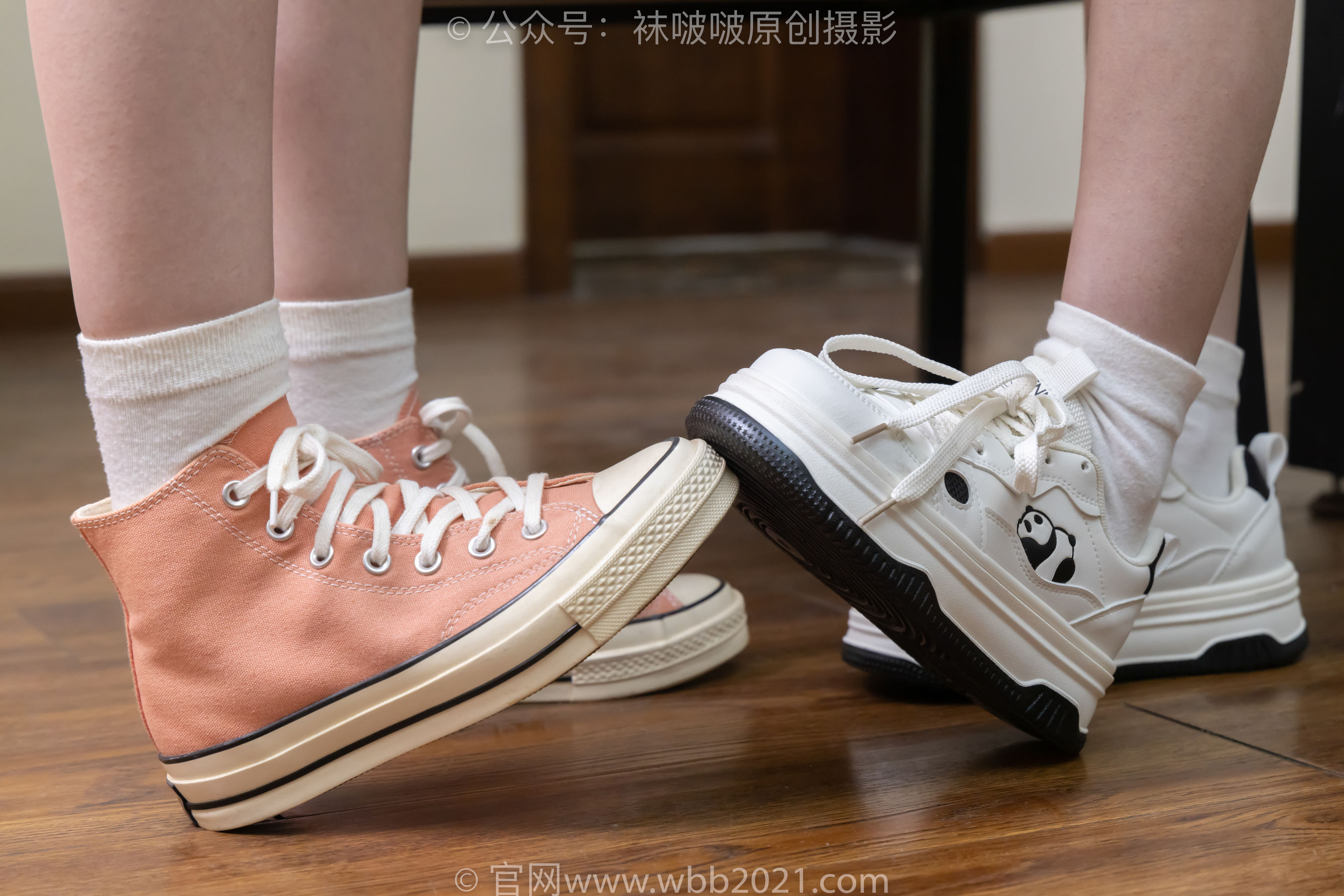 BoBoSocks袜啵啵 No.537 小甜豆&甜甜圈 - 板鞋、帆布鞋、白棉袜、薄肉丝、薄黑丝、裸足/(167P)