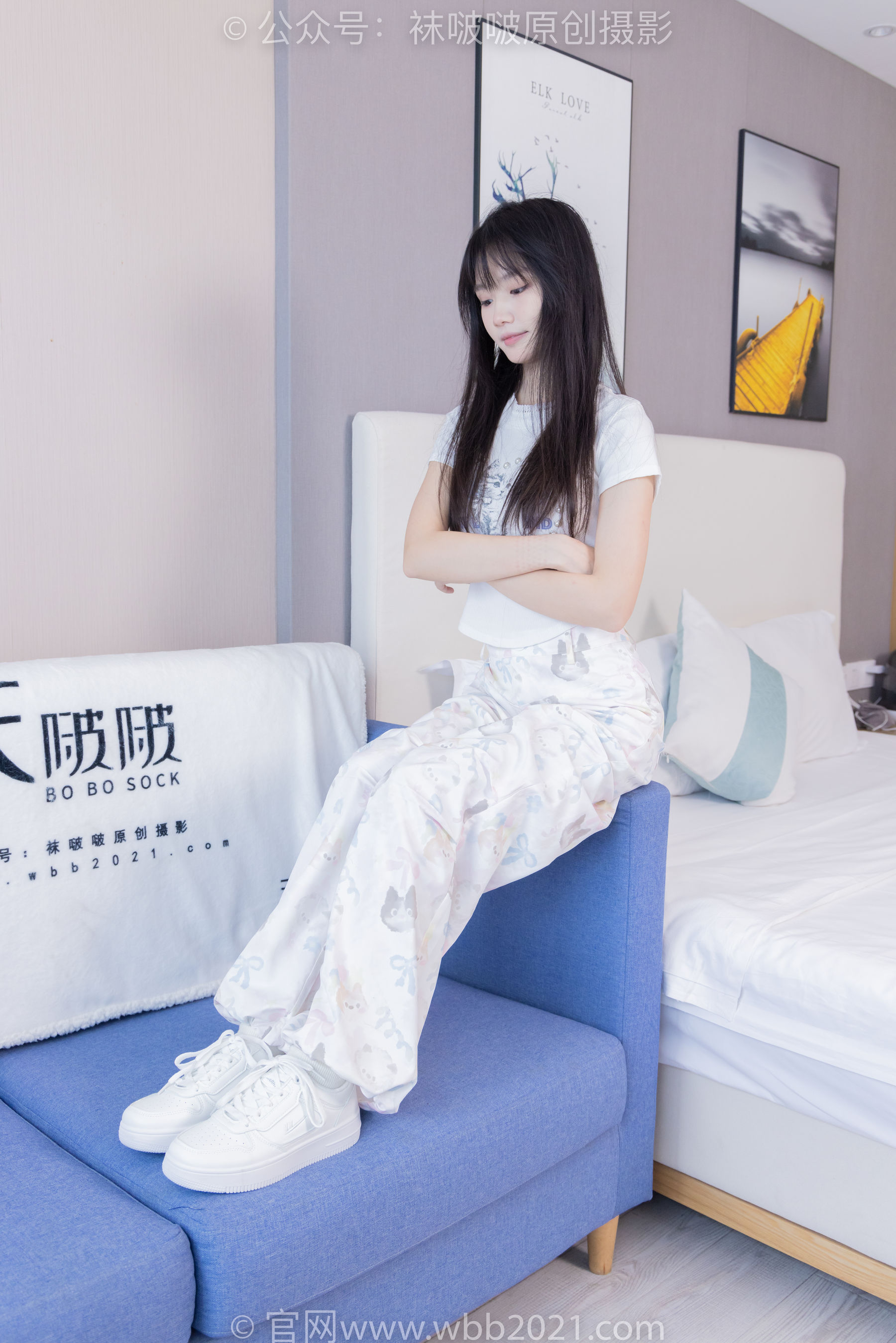 BoBoSocks袜啵啵 No.550 甜甜圈 - 板鞋自然穿脏白棉袜/(148P)