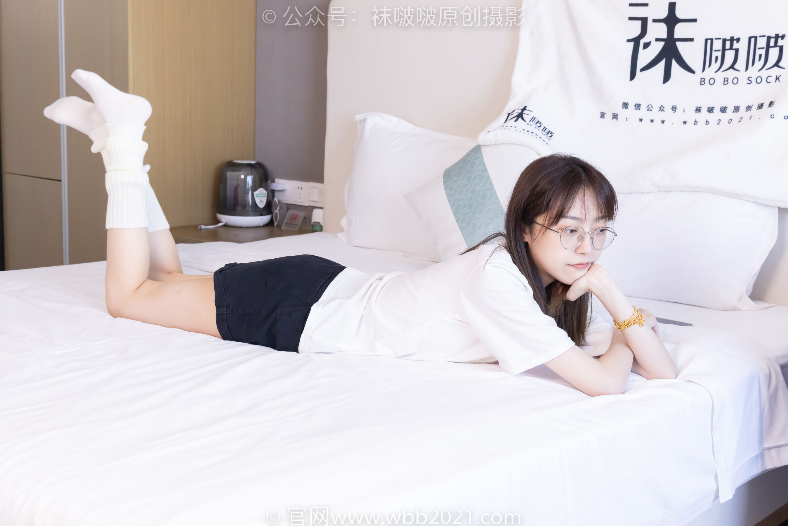 BoBoSocks袜啵啵 No.527 稚予 - 帆布鞋、堆堆袜套、白棉袜/(140P)