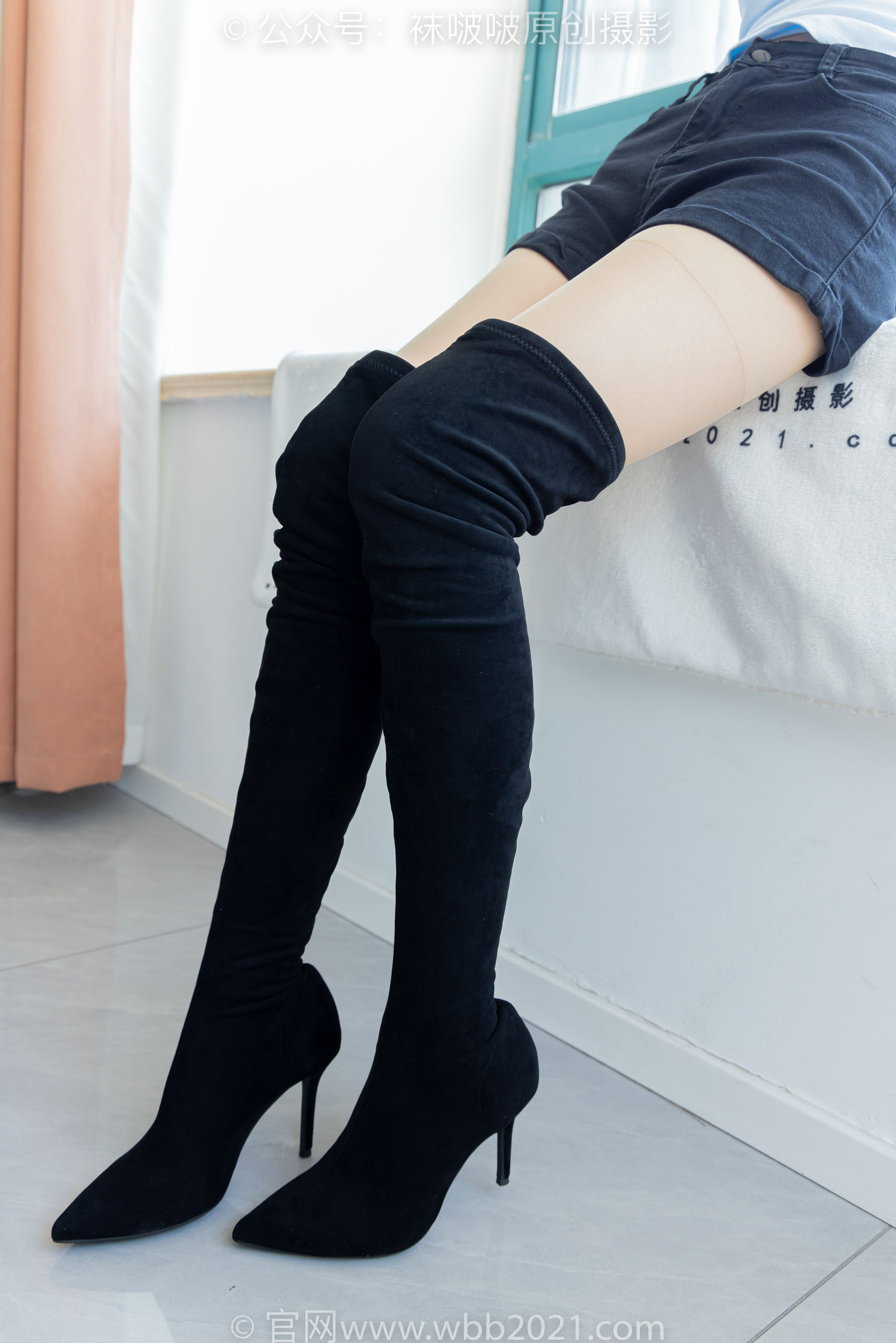 BoBoSocks袜啵啵 No.528 小甜豆 - 高跟长靴、薄白丝、薄黑丝、薄肉丝/(200P)