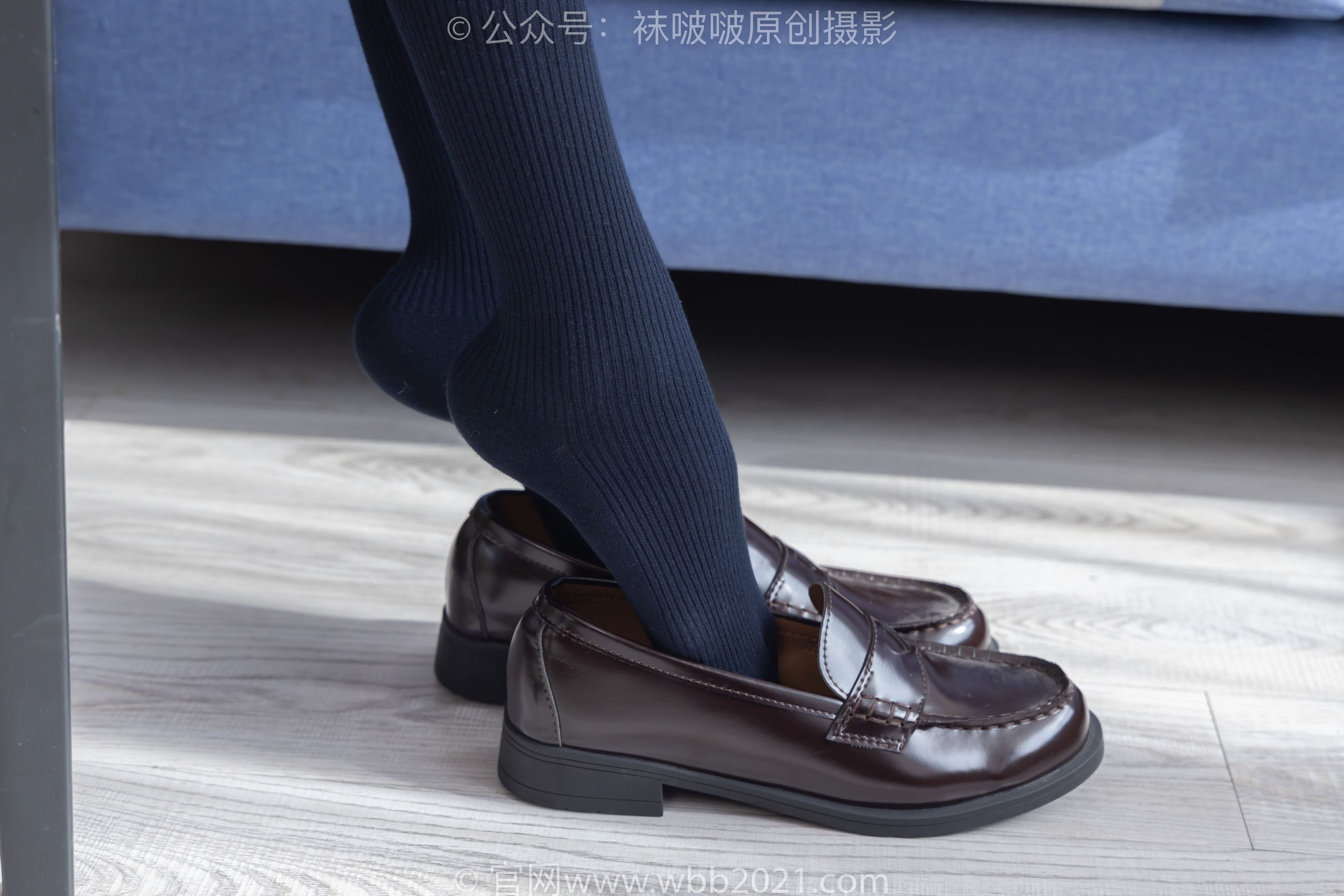 BoBoSocks袜啵啵 No.530 稚予 - 皮鞋、高跟鞋、深蓝色小腿棉袜、油亮白丝油亮肉丝、jk制服/(145P)