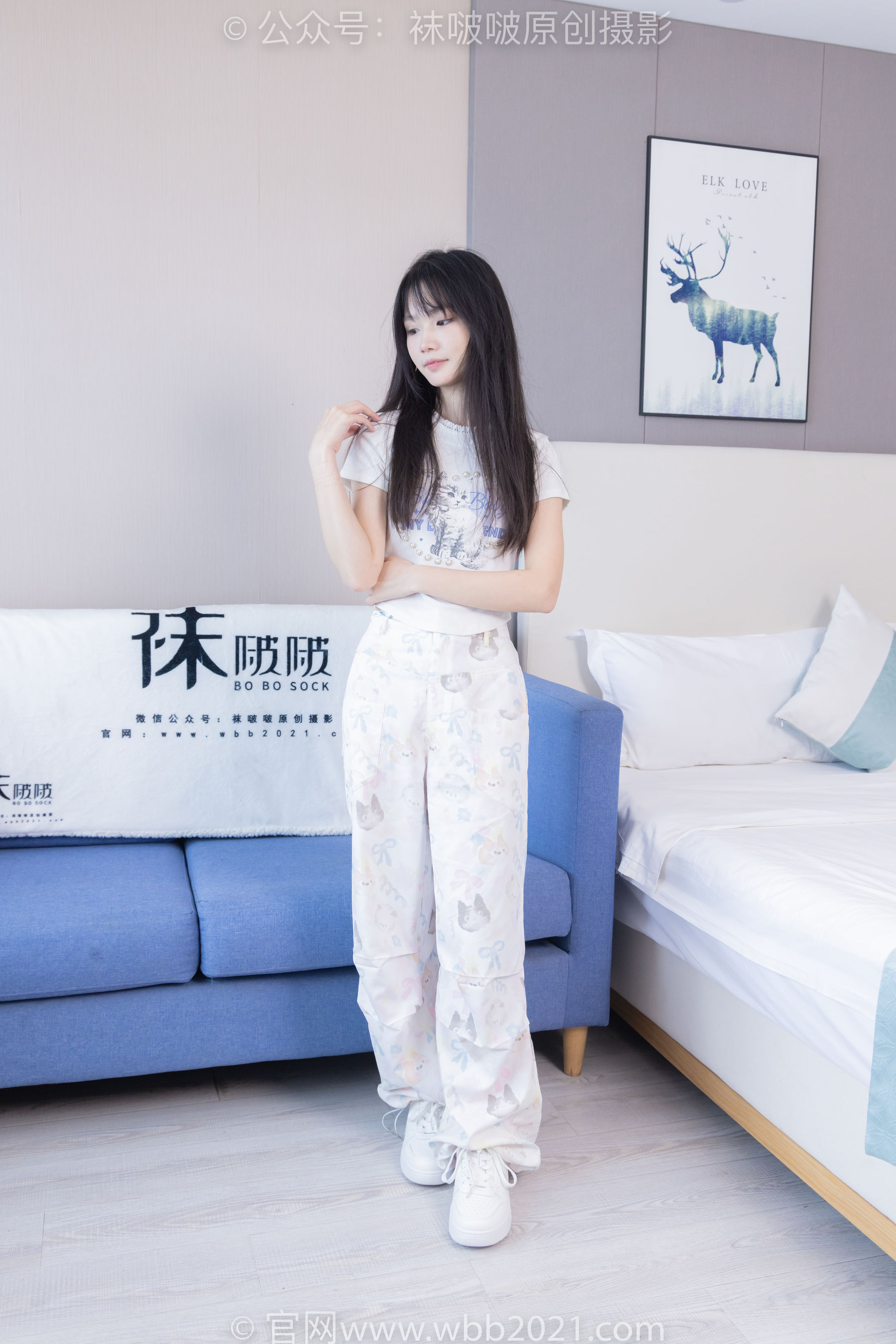 BoBoSocks袜啵啵 No.550 甜甜圈 - 板鞋自然穿脏白棉袜/(148P)