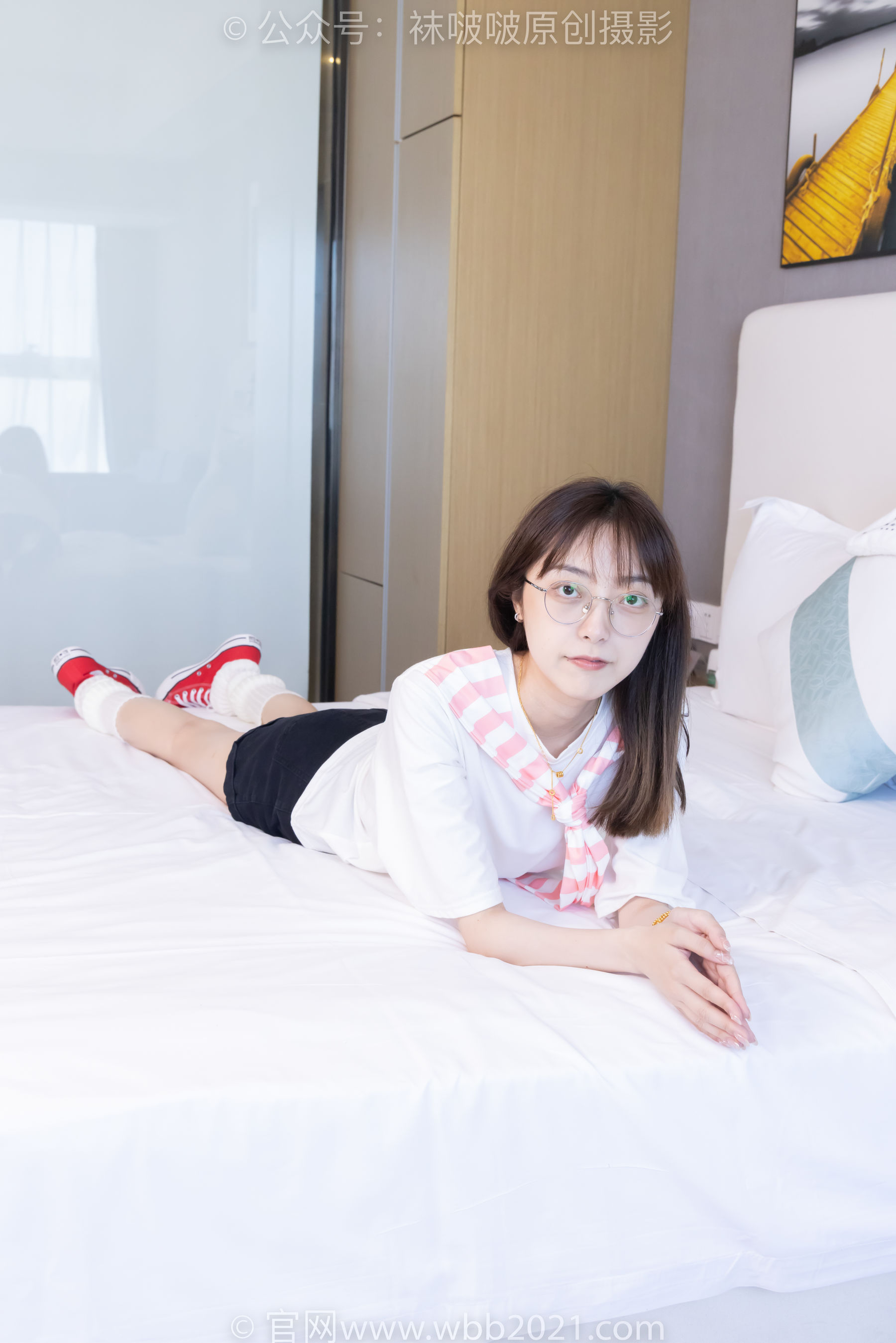 BoBoSocks袜啵啵 No.527 稚予 - 帆布鞋、堆堆袜套、白棉袜/(140P)