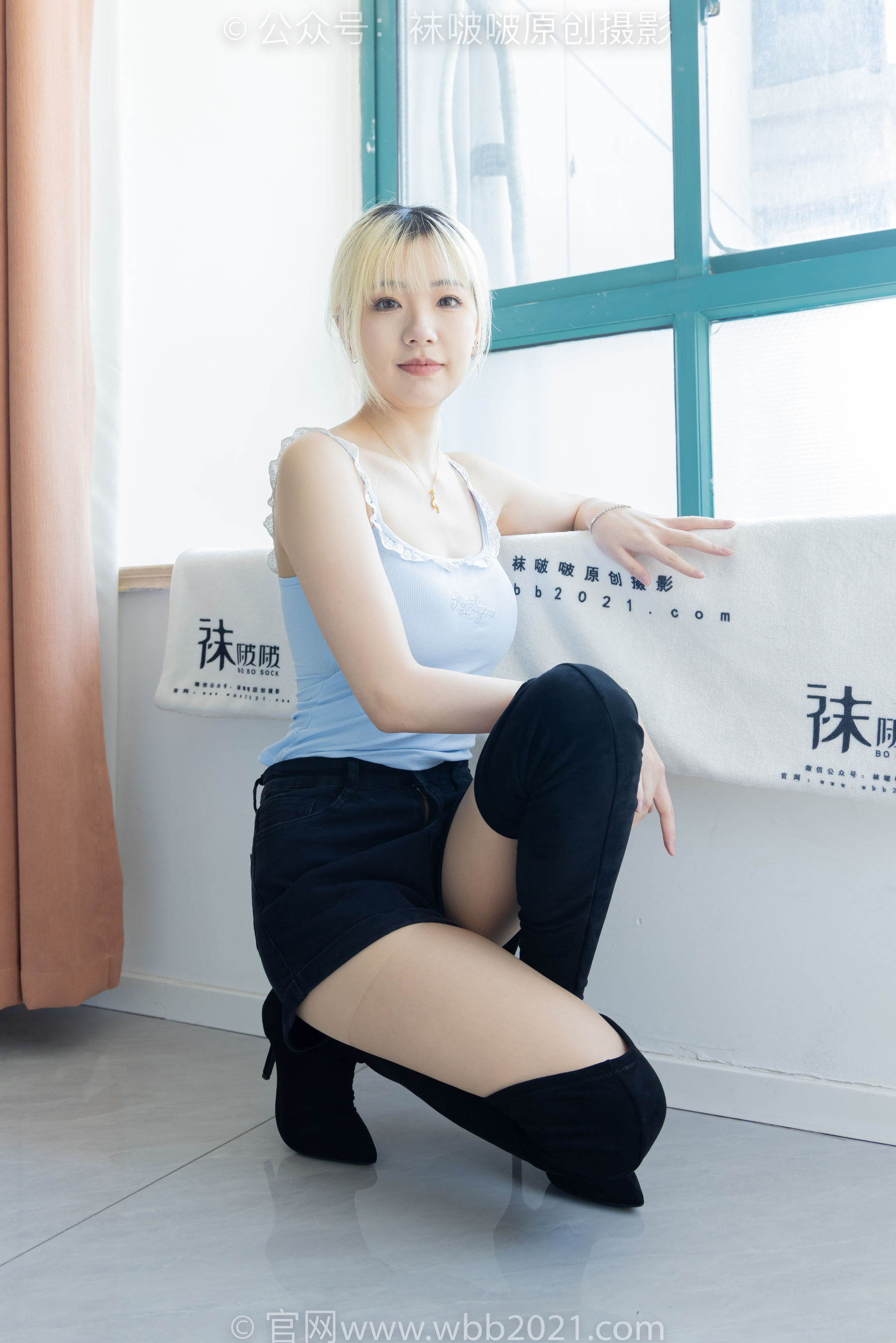 BoBoSocks袜啵啵 No.528 小甜豆 - 高跟长靴、薄白丝、薄黑丝、薄肉丝/(200P)