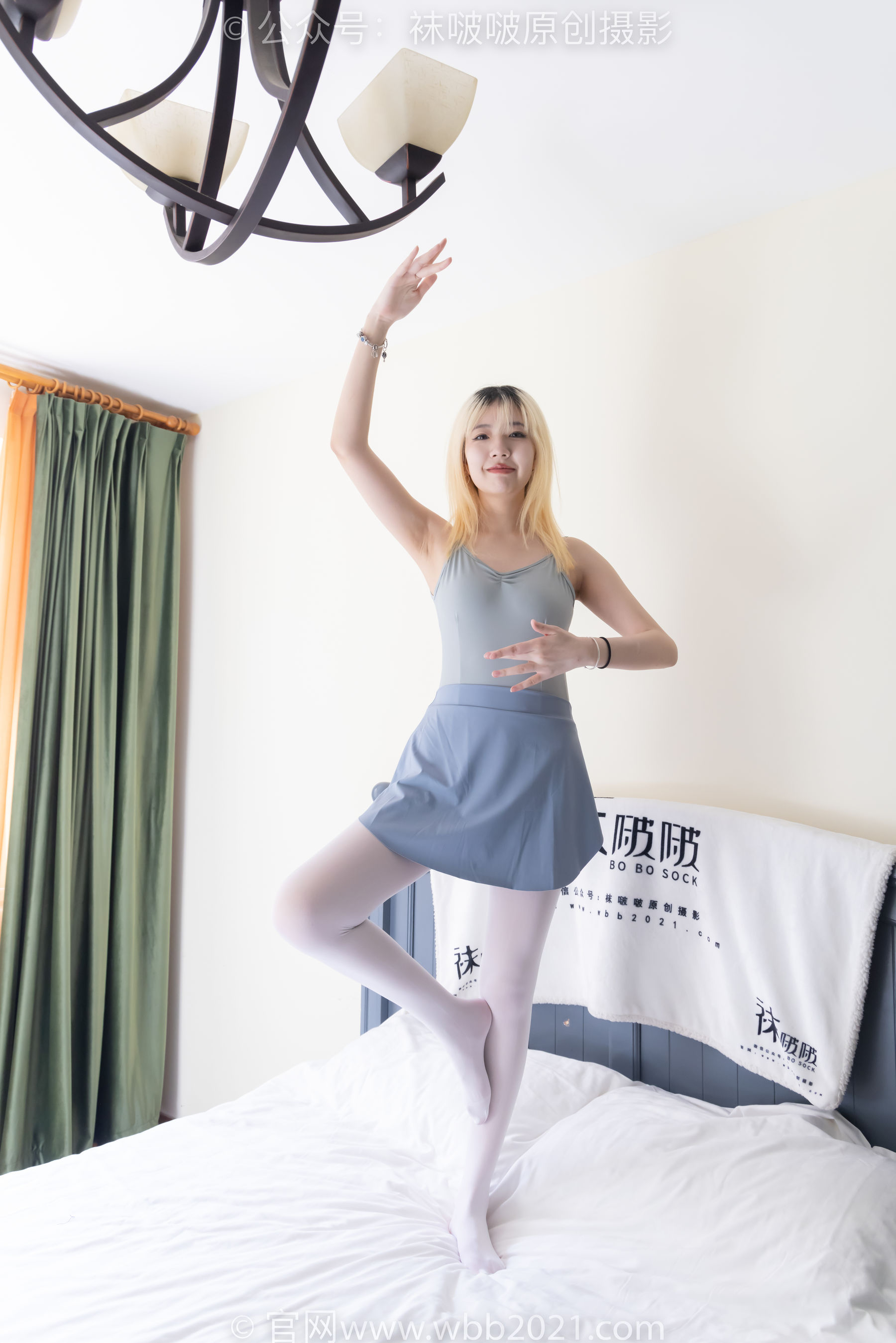 BoBoSocks袜啵啵 No.531 小甜豆 舞蹈鞋、厚白丝、舞蹈服/(145P)