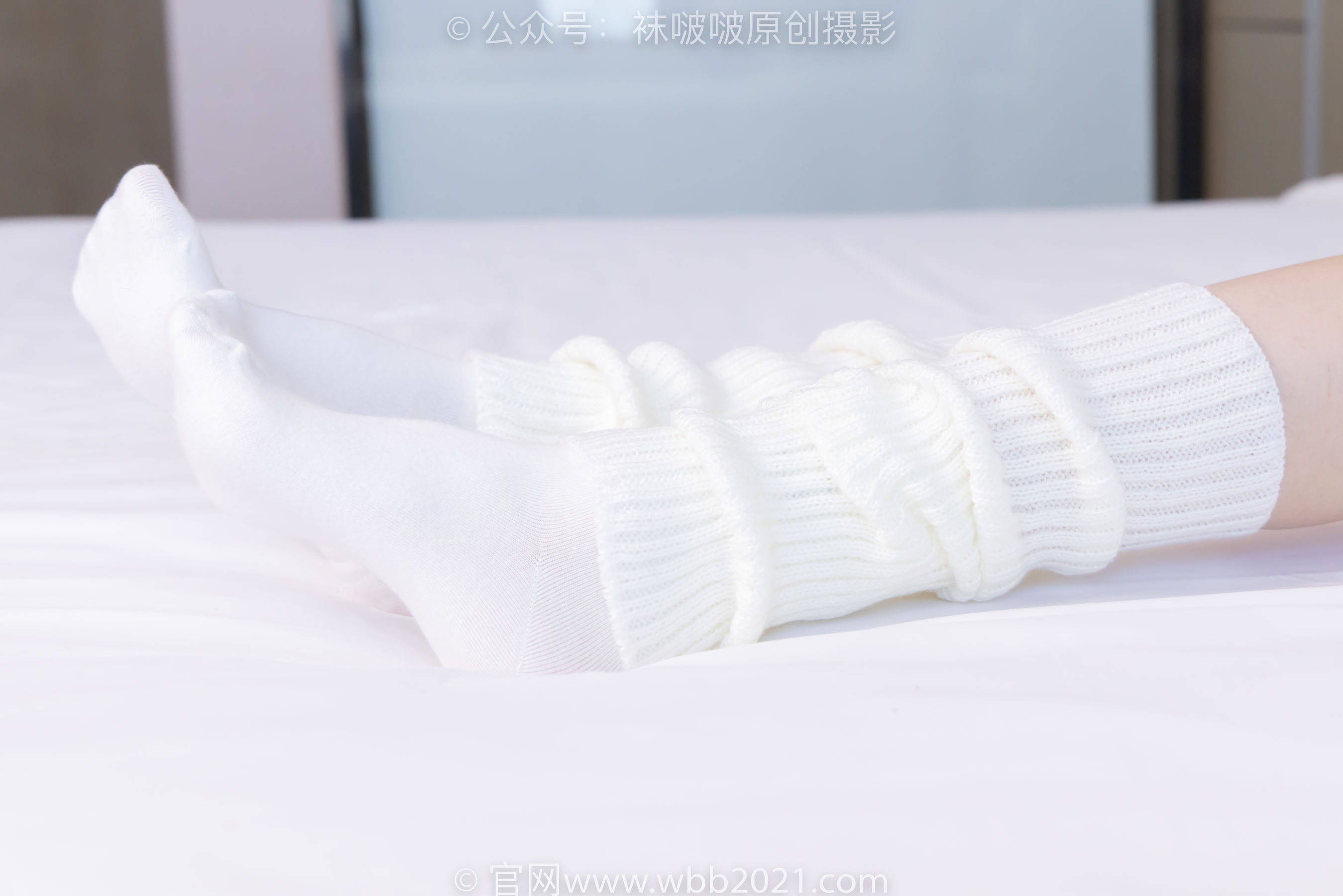 BoBoSocks袜啵啵 No.527 稚予 - 帆布鞋、堆堆袜套、白棉袜/(140P)