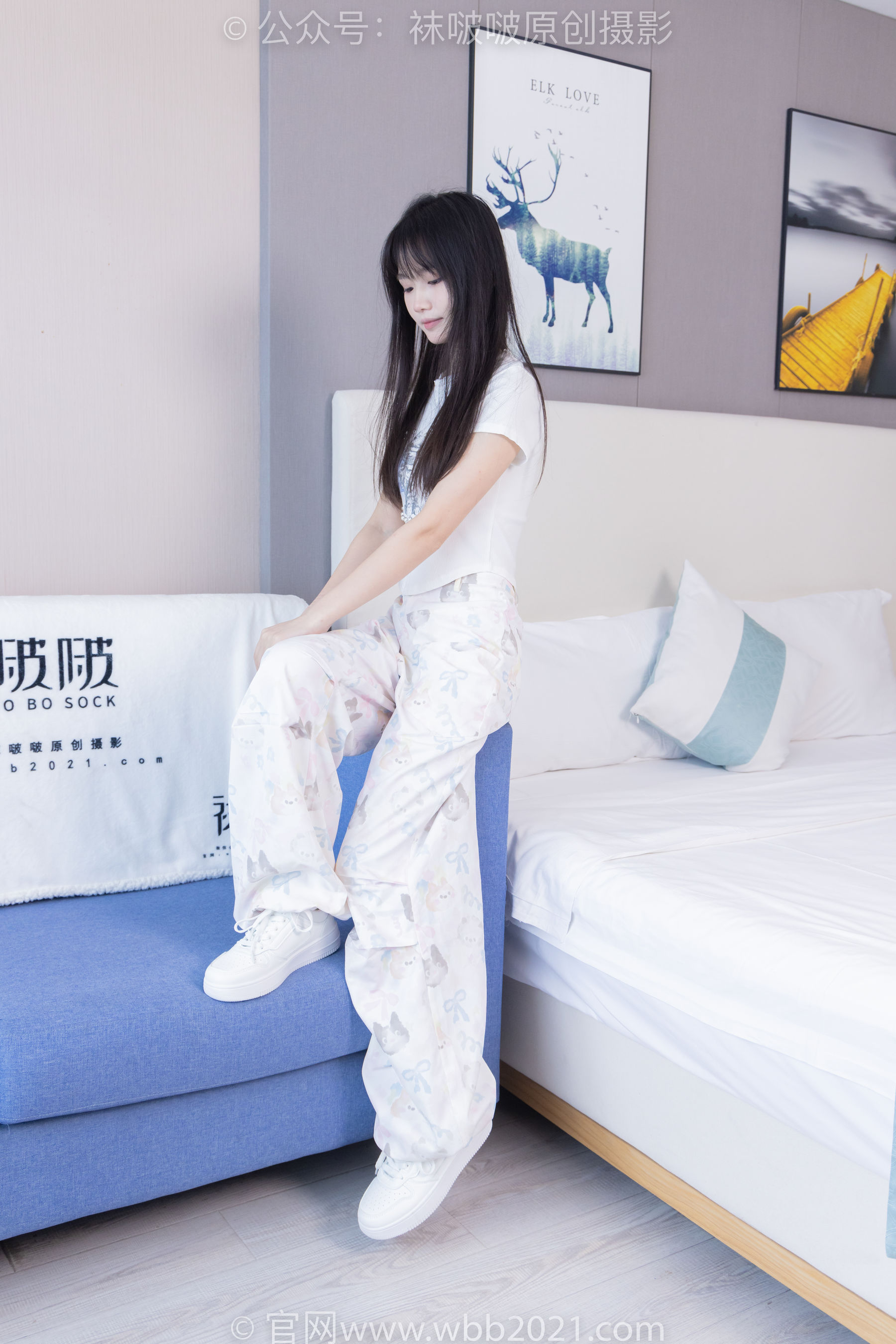 BoBoSocks袜啵啵 No.550 甜甜圈 - 板鞋自然穿脏白棉袜/(148P)