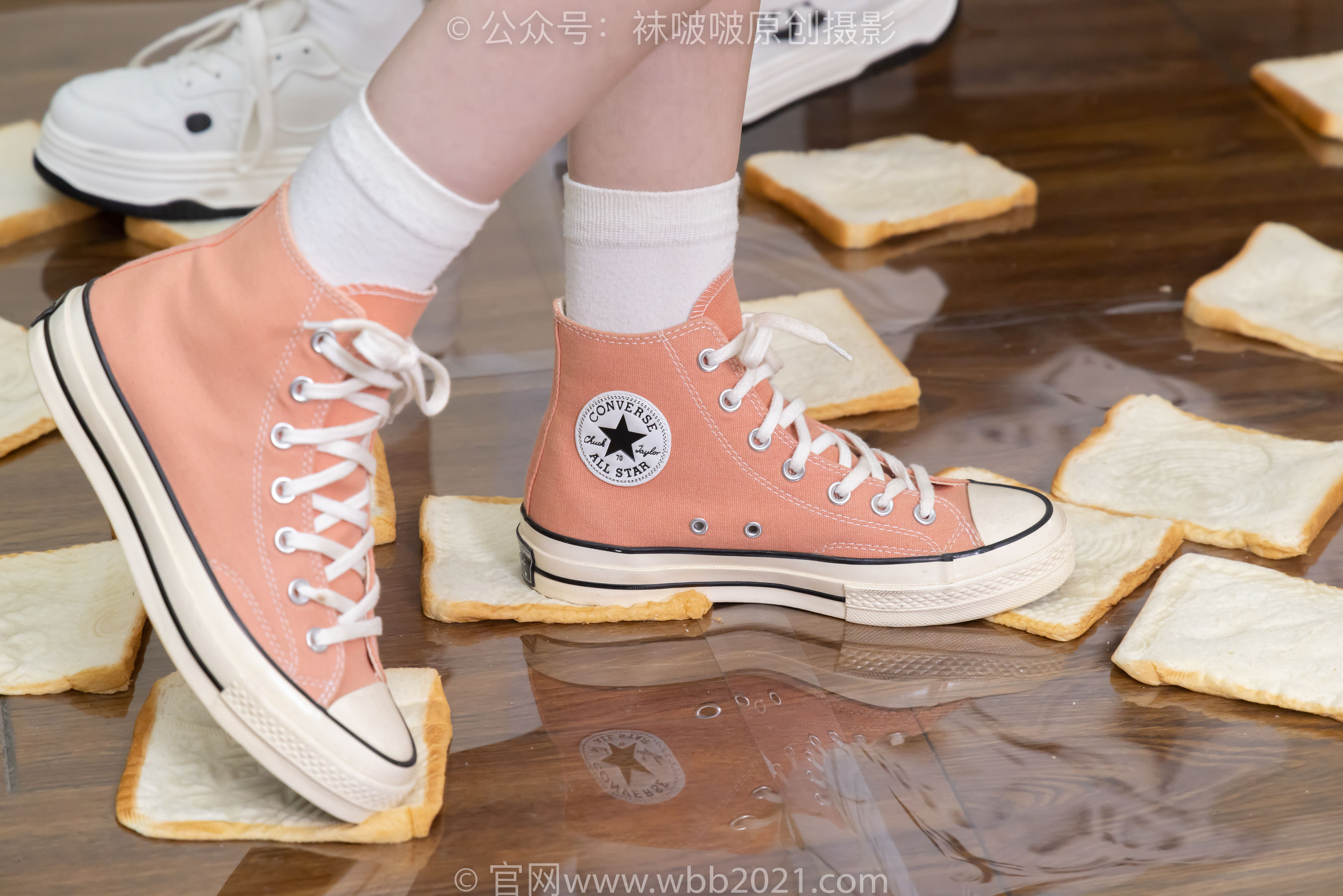 BoBoSocks袜啵啵 No.537 小甜豆&甜甜圈 - 板鞋、帆布鞋、白棉袜、薄肉丝、薄黑丝、裸足/(167P)