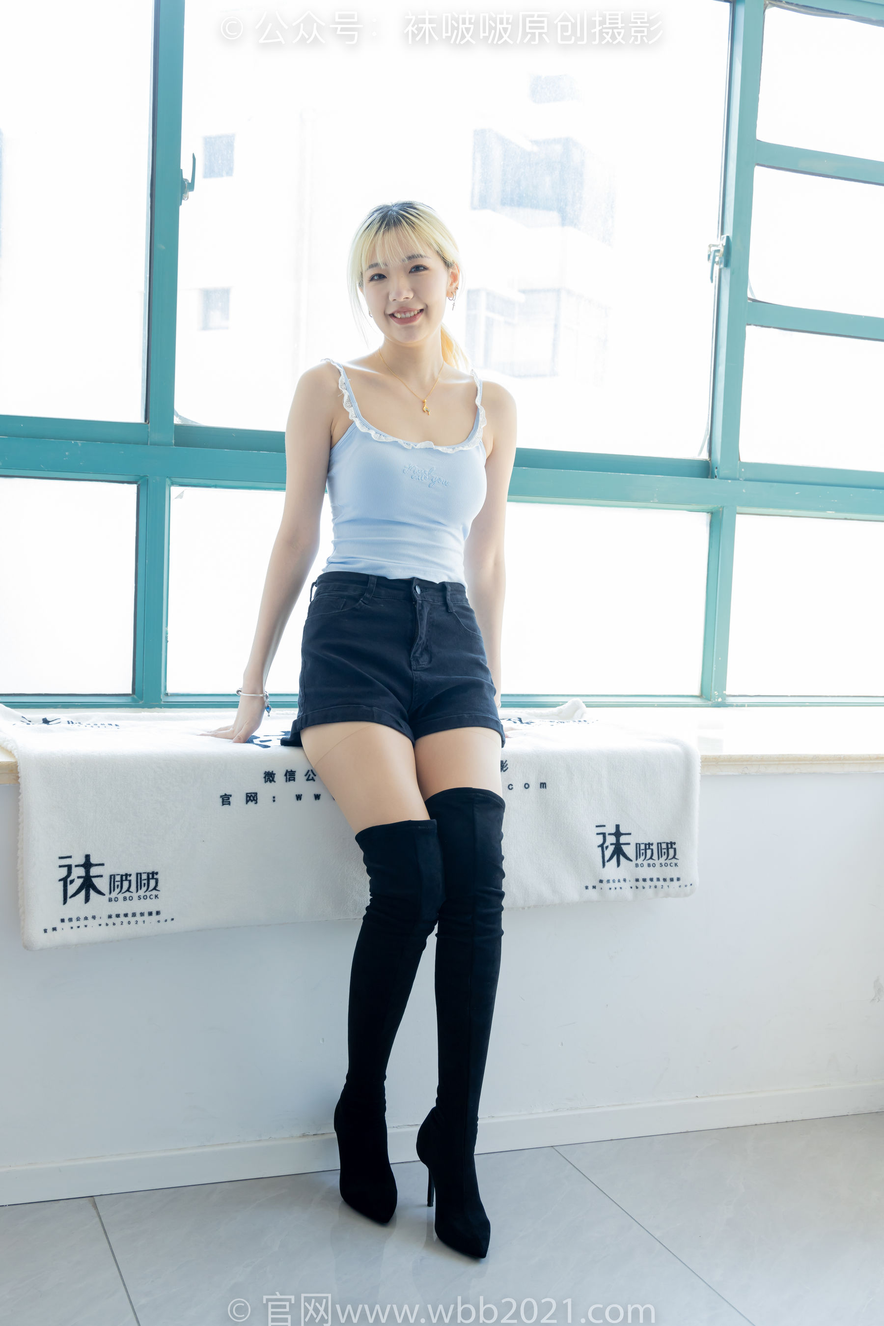 BoBoSocks袜啵啵 No.528 小甜豆 - 高跟长靴、薄白丝、薄黑丝、薄肉丝/(200P)