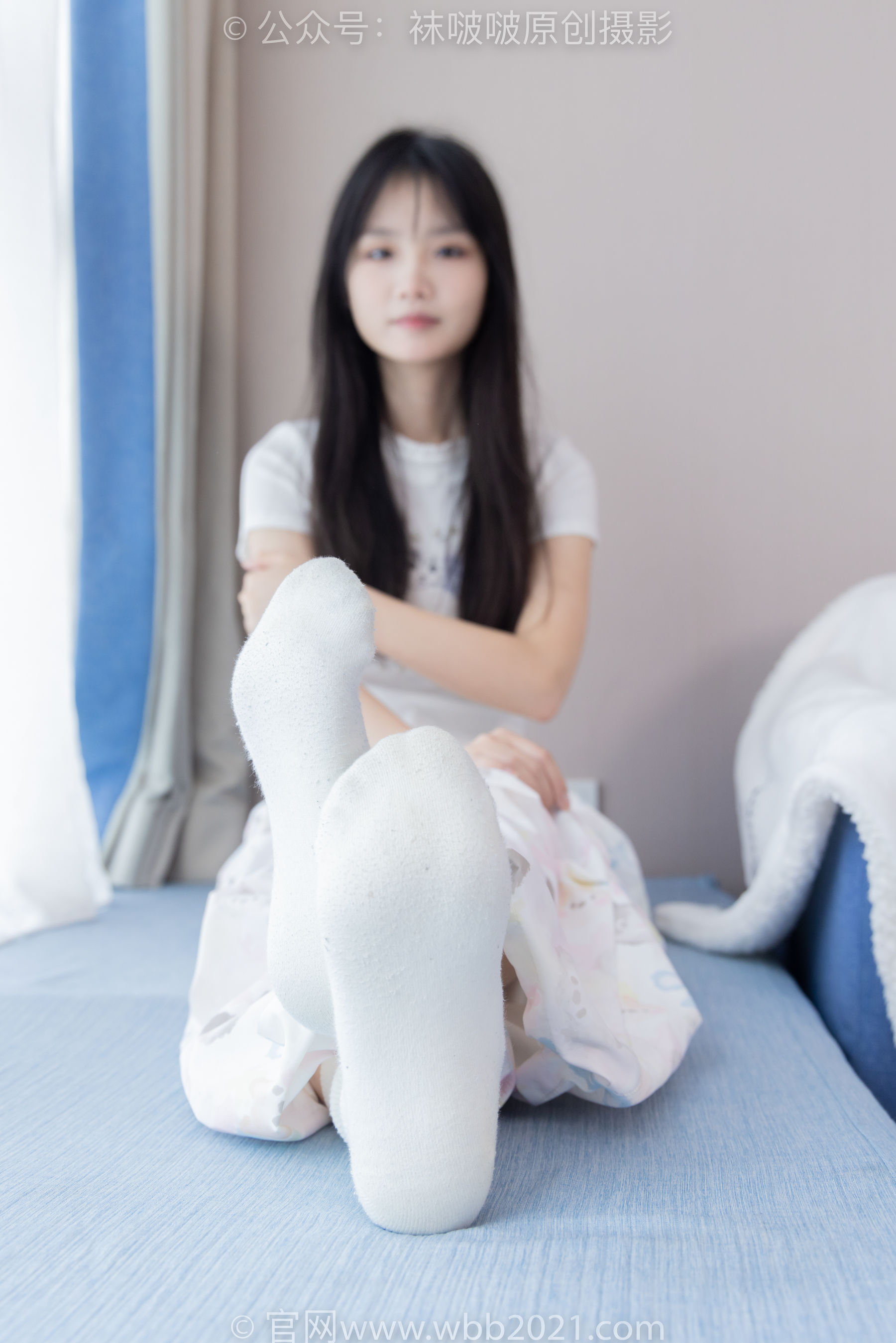 BoBoSocks袜啵啵 No.550 甜甜圈 - 板鞋自然穿脏白棉袜/(148P)