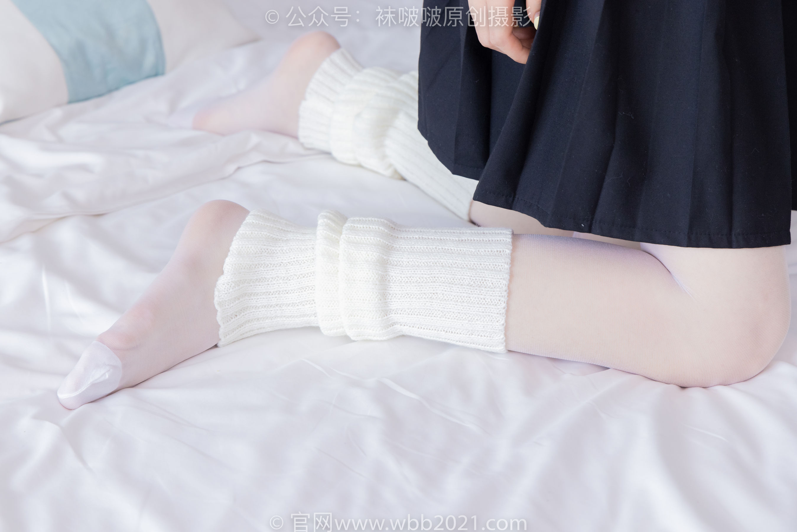 BoBoSocks袜啵啵 No.548 糯米 - 运动鞋、堆堆袜套、薄白丝、jk制服/(145P)