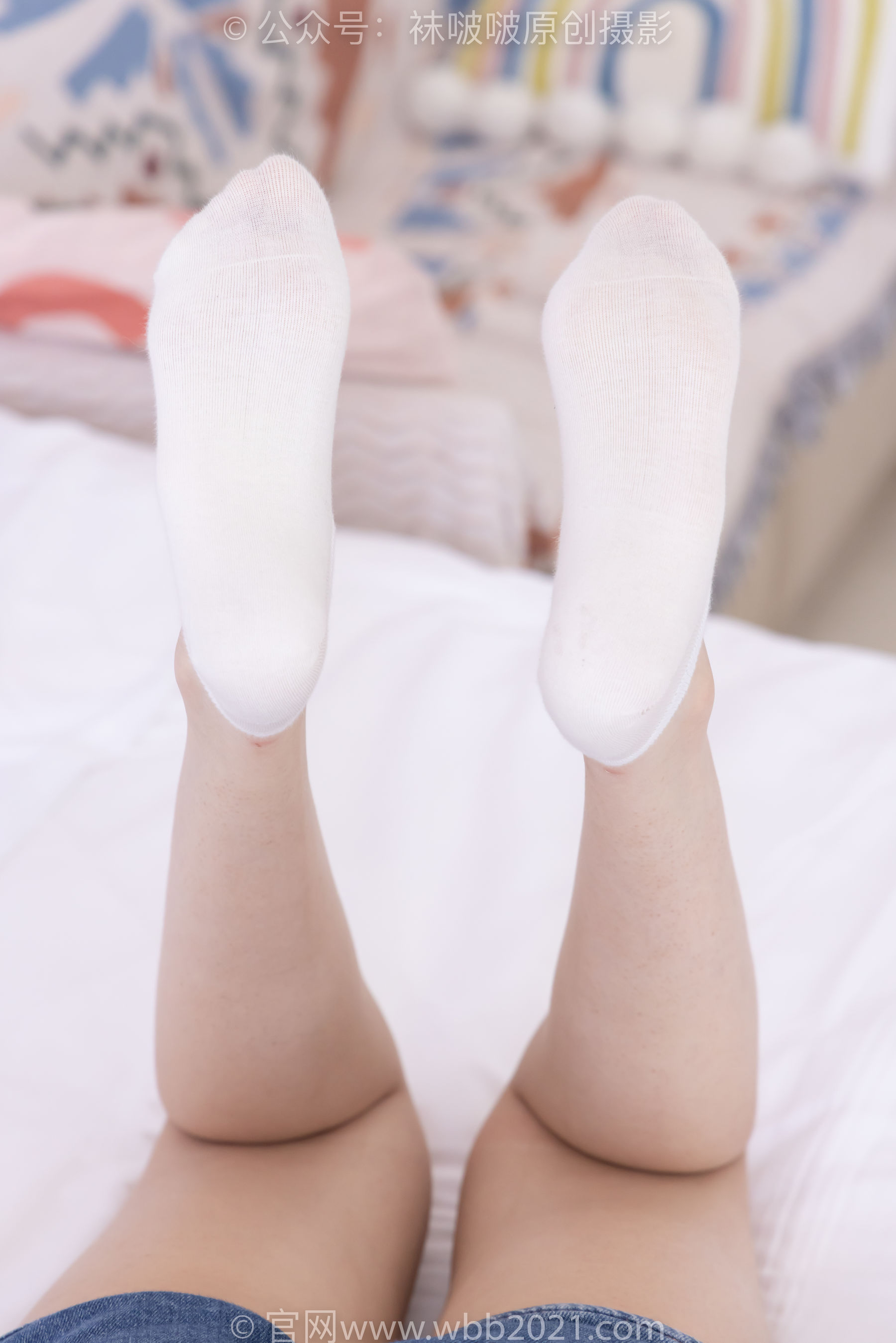 BoBoSocks袜啵啵 No.553 香菜 - 板鞋、短白棉袜、裸足/(152P)