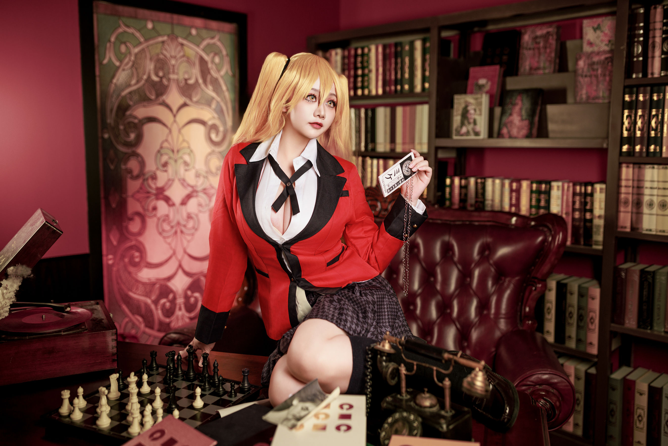 阿雪雪 - 狂赌之渊 早乙女芽亚里 制服/(89P)