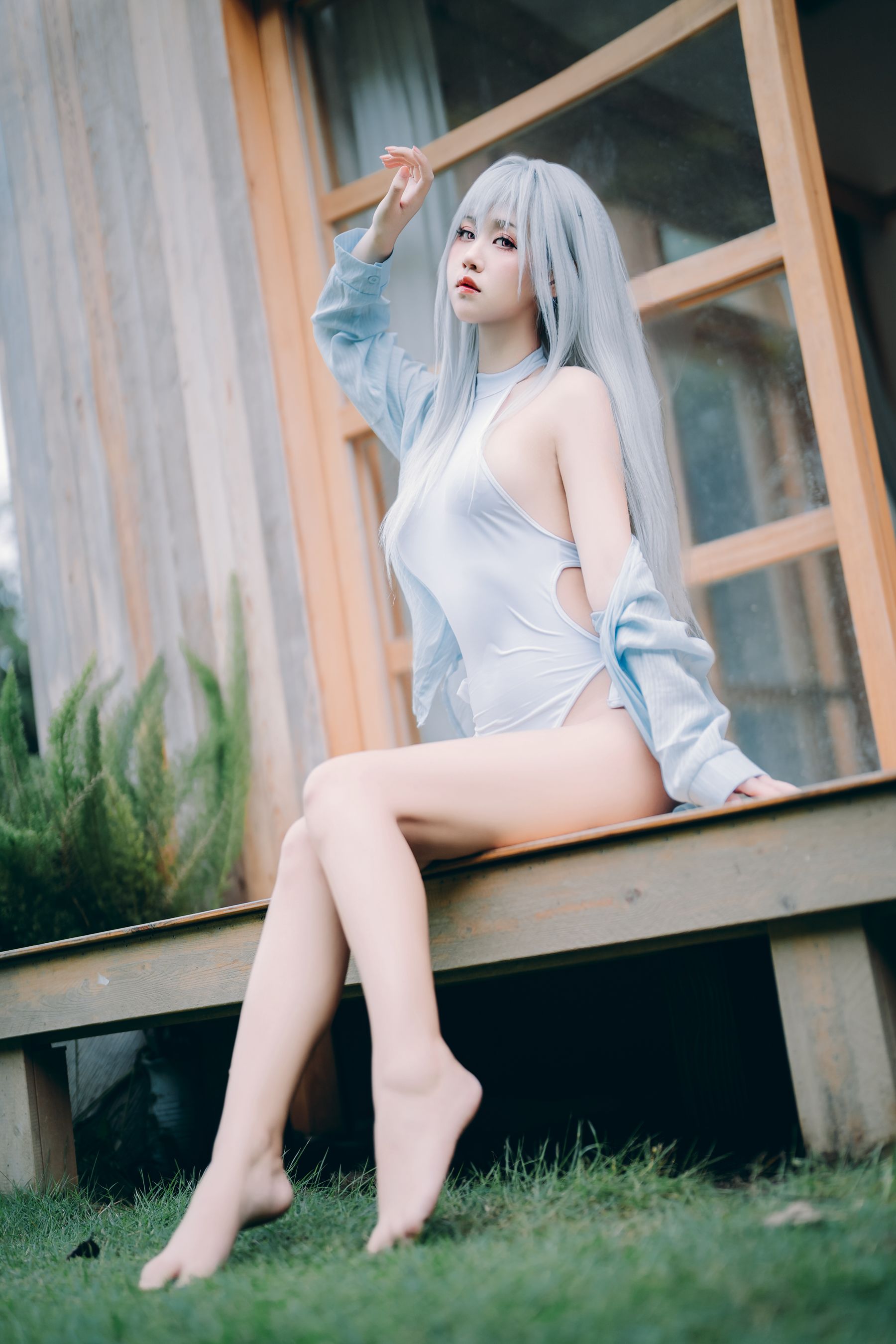 阳光美少女萌芽儿o0 - 白泳装/(25P)