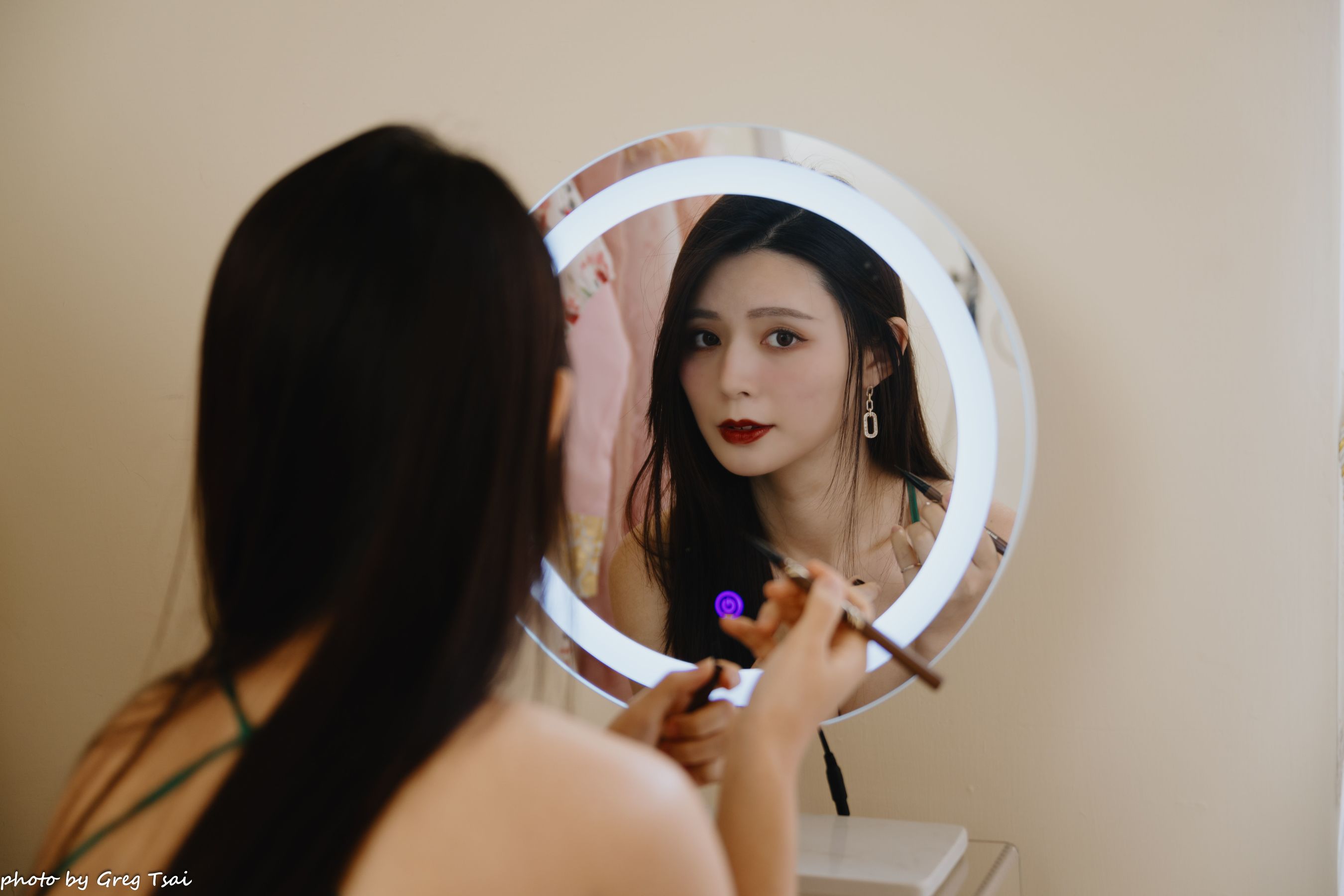 筱筱 - 绿色包臀裙/(64P)