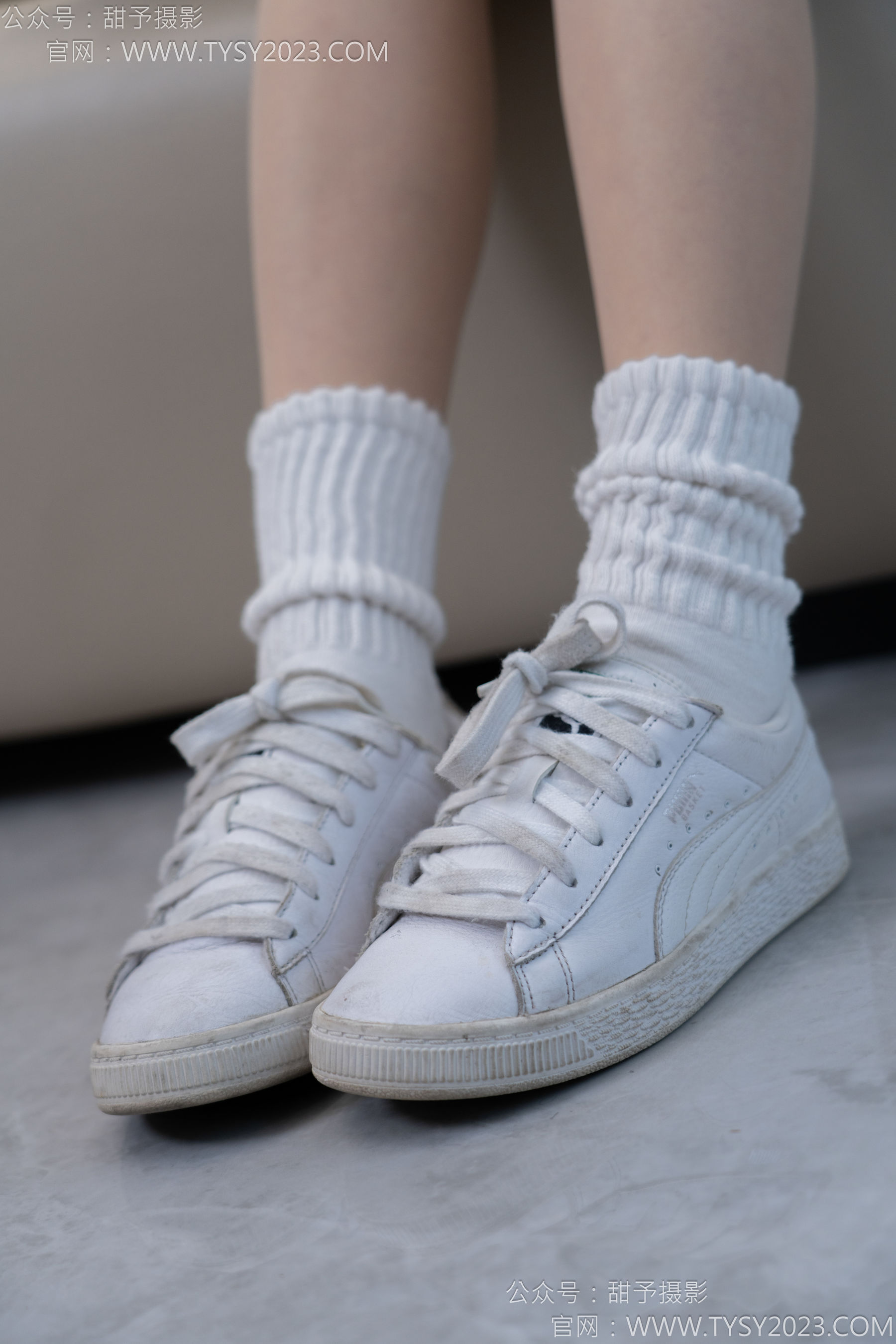 甜予摄影 No.137 澜澜 - 板鞋、白棉袜、薄肉丝/(140P)