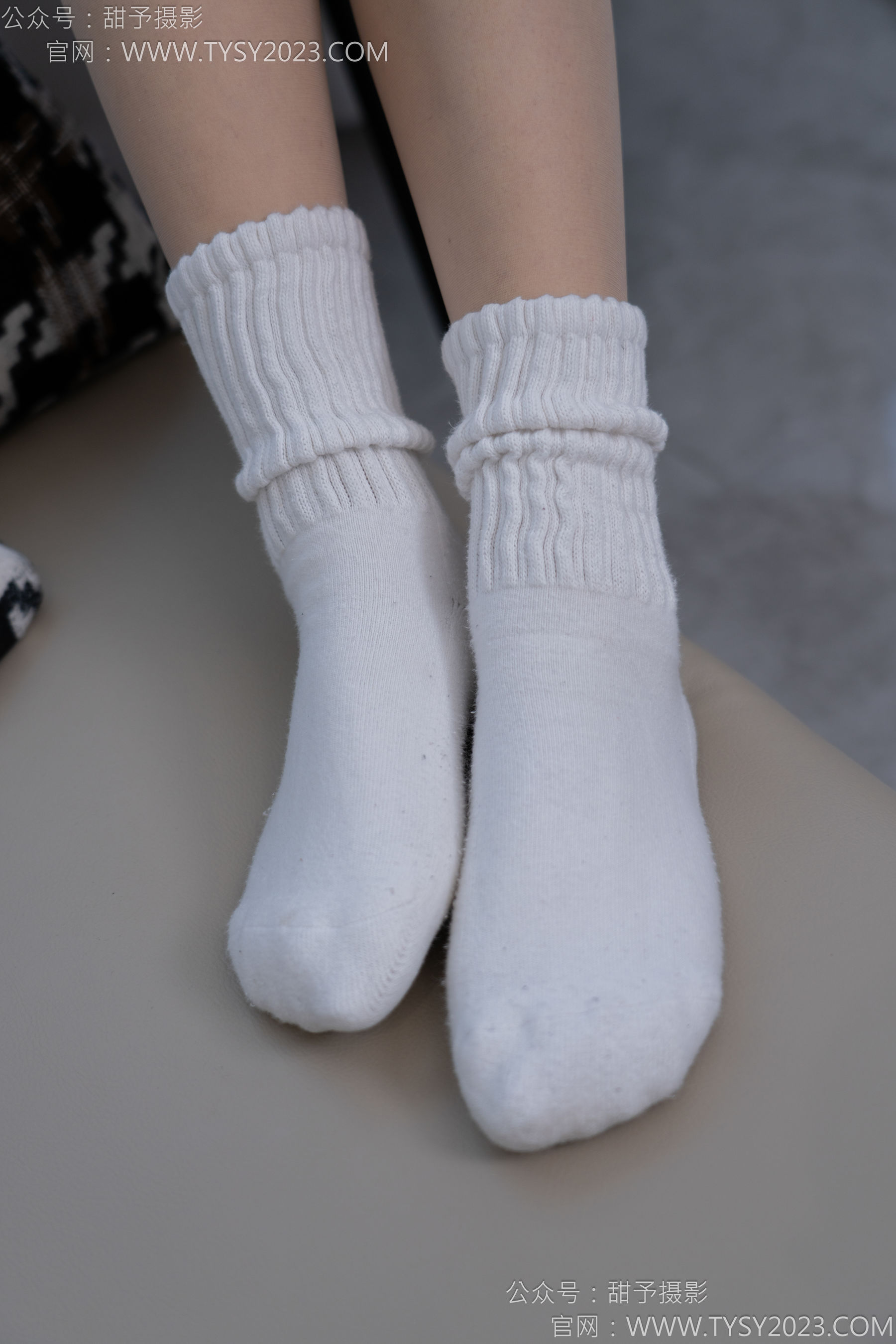 甜予摄影 No.137 澜澜 - 板鞋、白棉袜、薄肉丝/(140P)