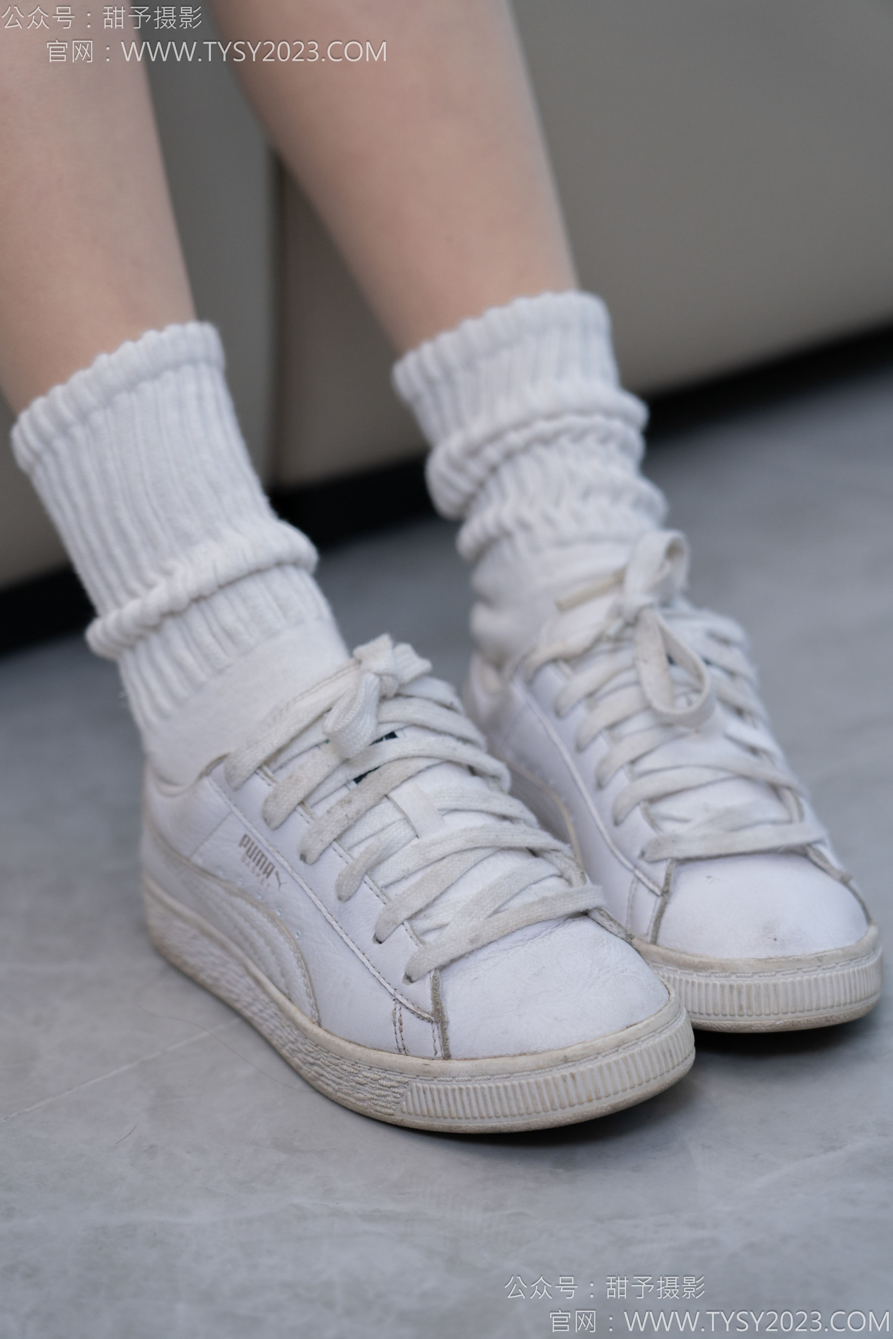 甜予摄影 No.137 澜澜 - 板鞋、白棉袜、薄肉丝/(140P)