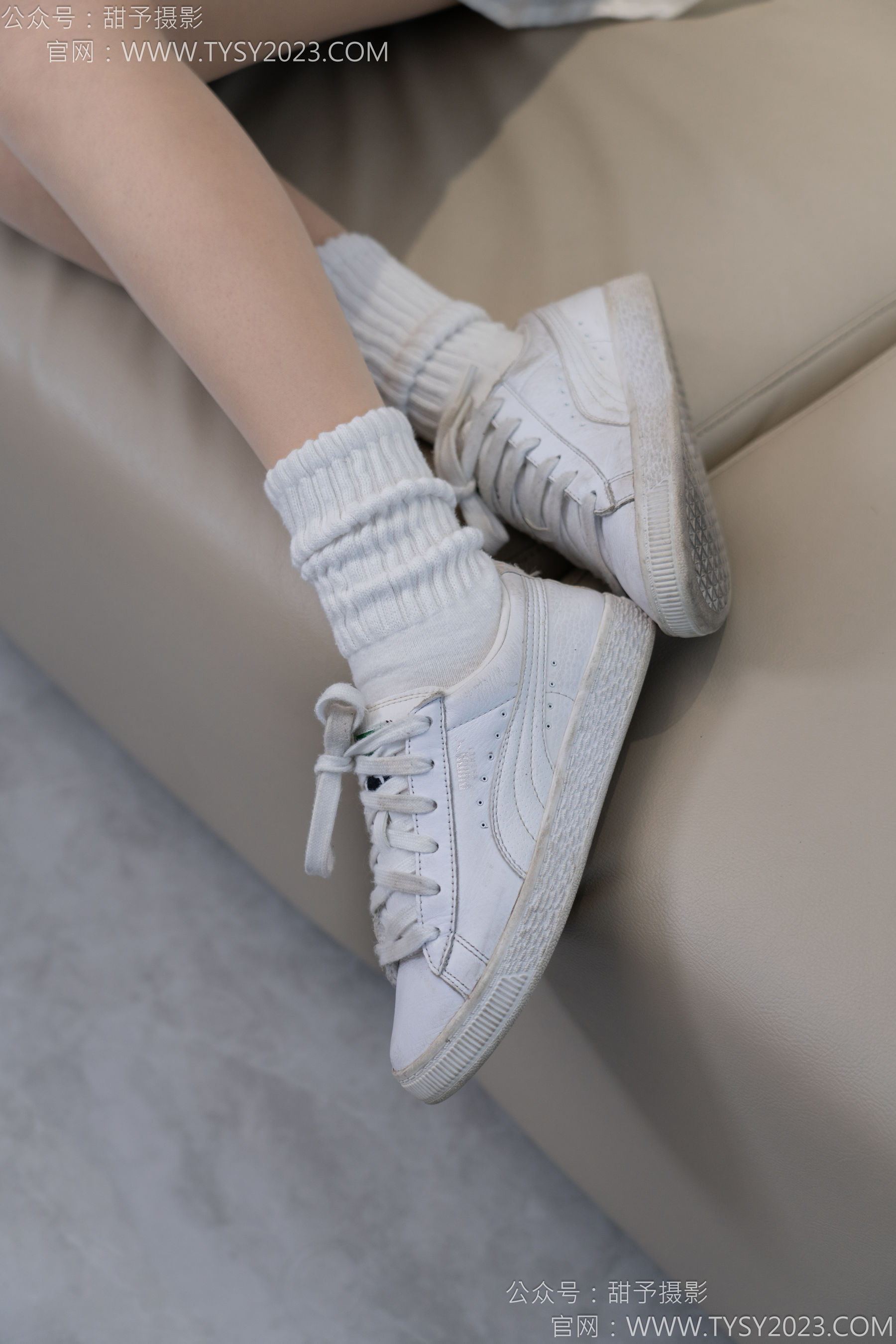 甜予摄影 No.137 澜澜 - 板鞋、白棉袜、薄肉丝/(140P)