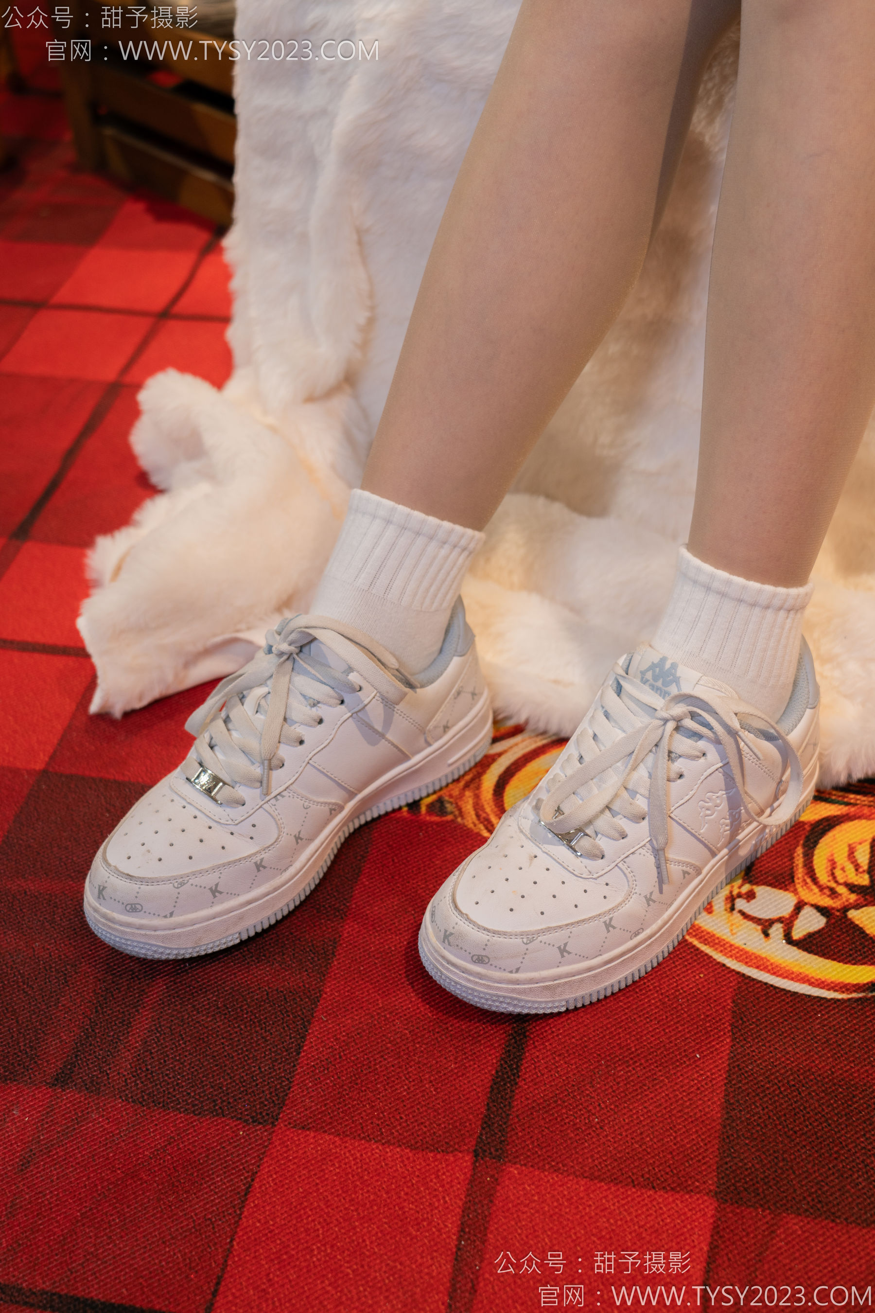 甜予摄影 No.131 璇璇 - 板鞋、白棉袜、薄肉丝/(131P)