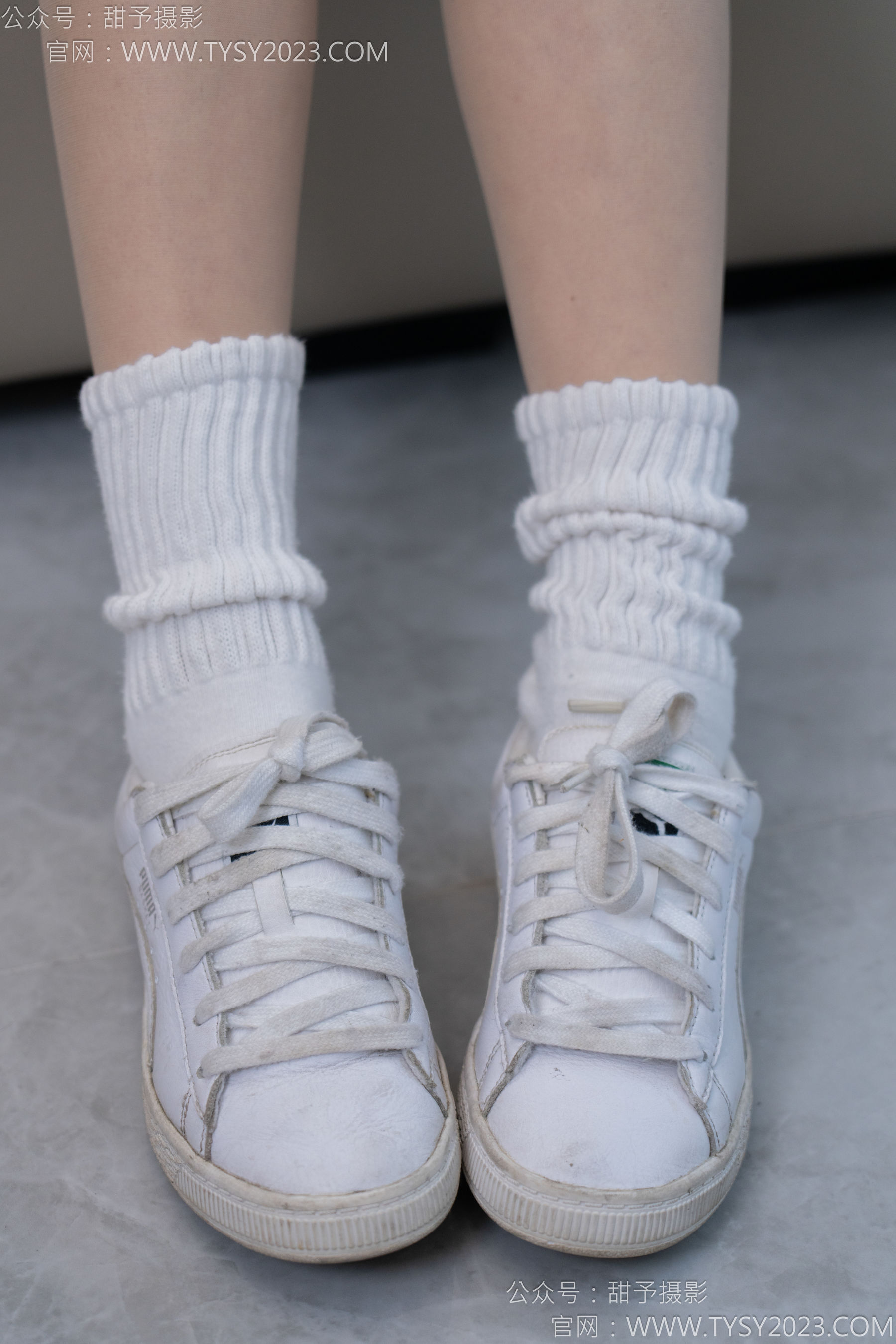 甜予摄影 No.137 澜澜 - 板鞋、白棉袜、薄肉丝/(140P)