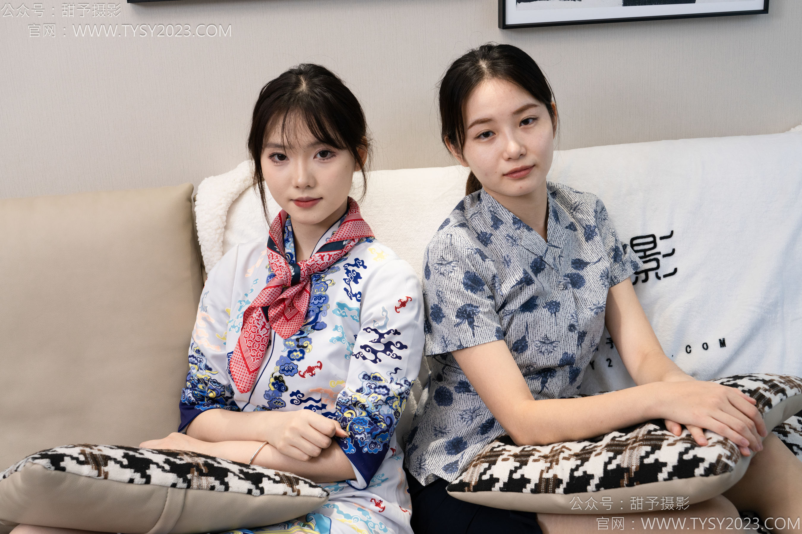 甜予摄影 No.134 璇璇思思 - 高跟鞋、薄白丝、薄灰丝/(132P)