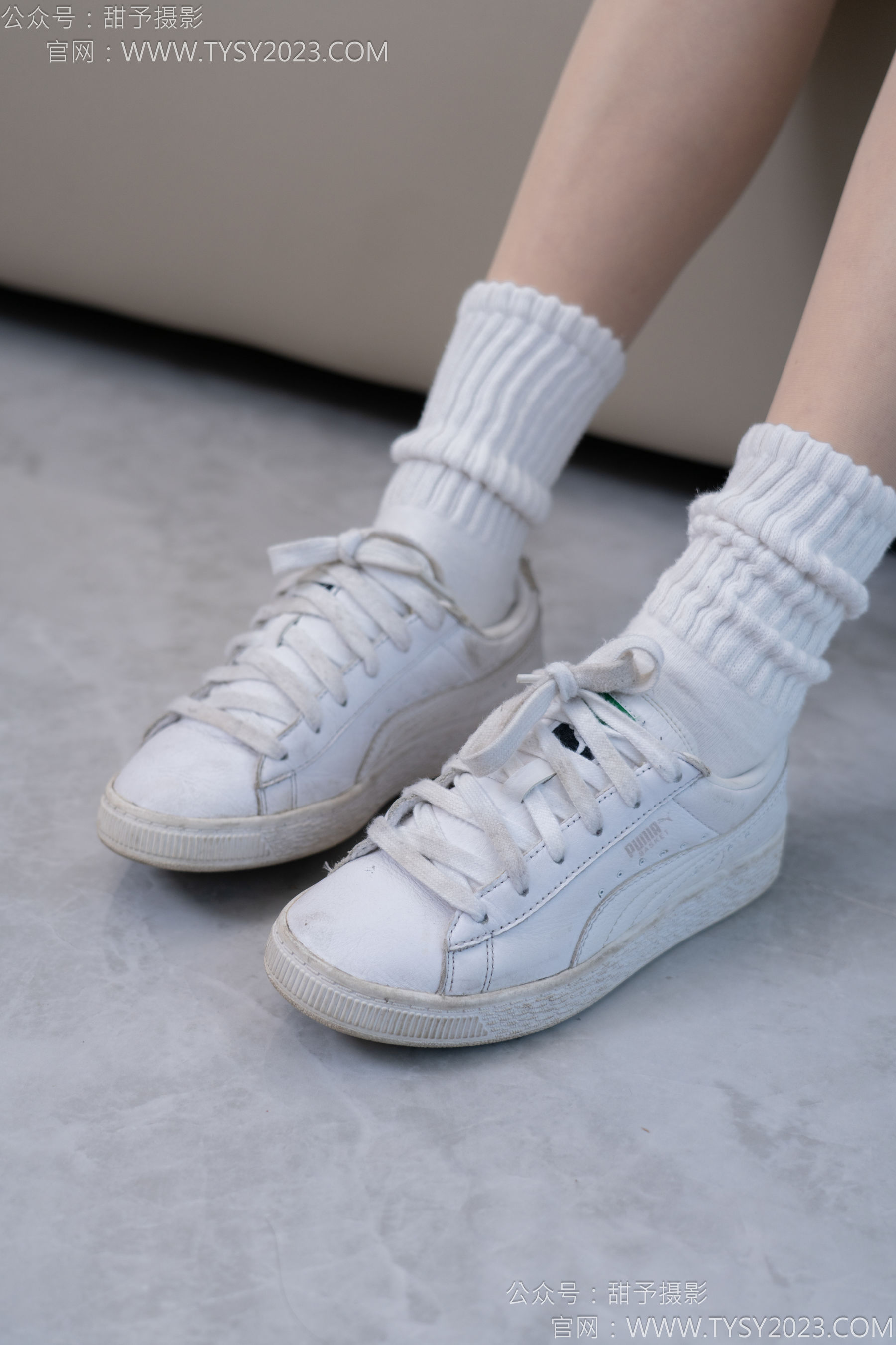 甜予摄影 No.137 澜澜 - 板鞋、白棉袜、薄肉丝/(140P)