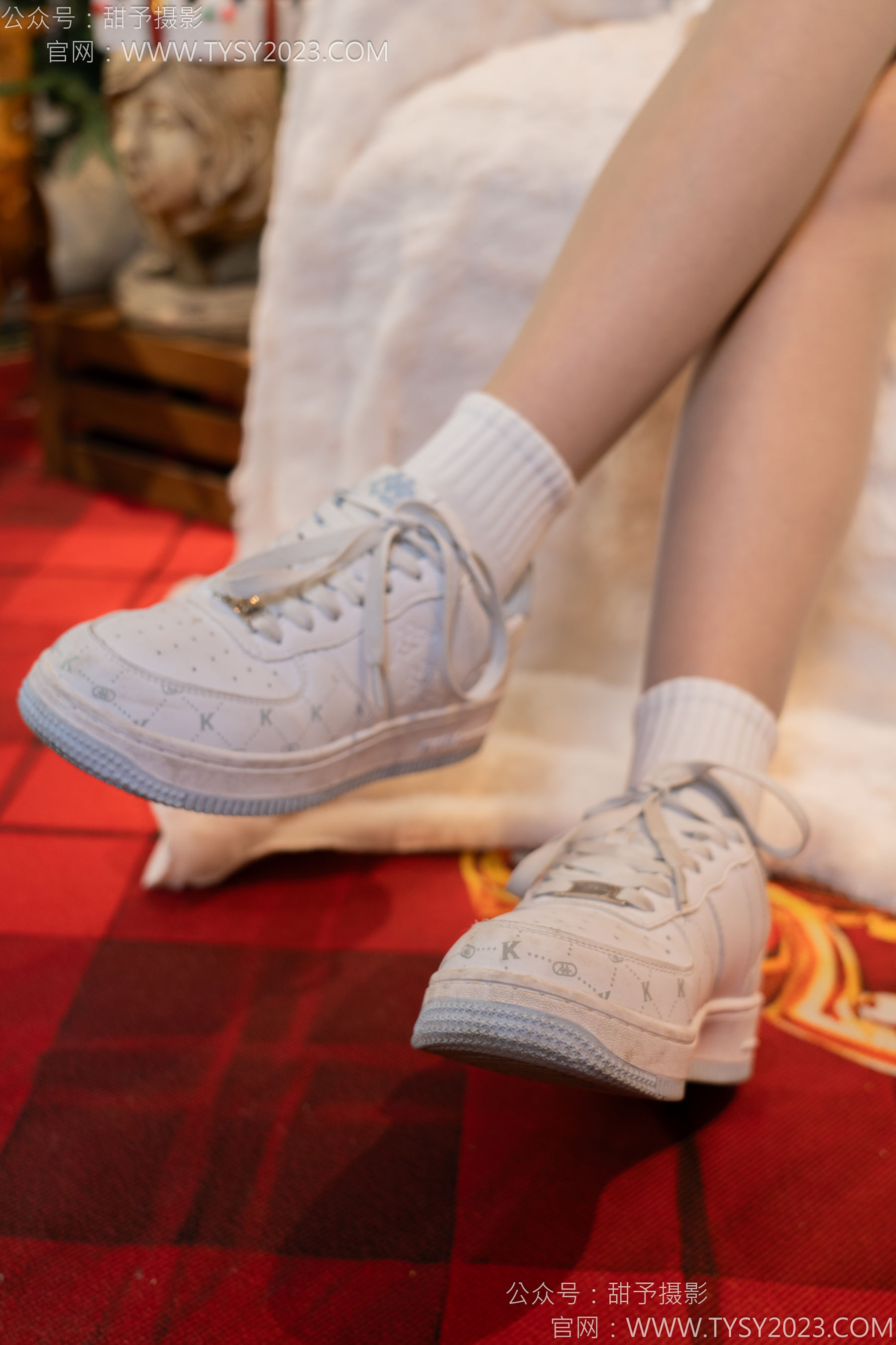 甜予摄影 No.131 璇璇 - 板鞋、白棉袜、薄肉丝/(131P)