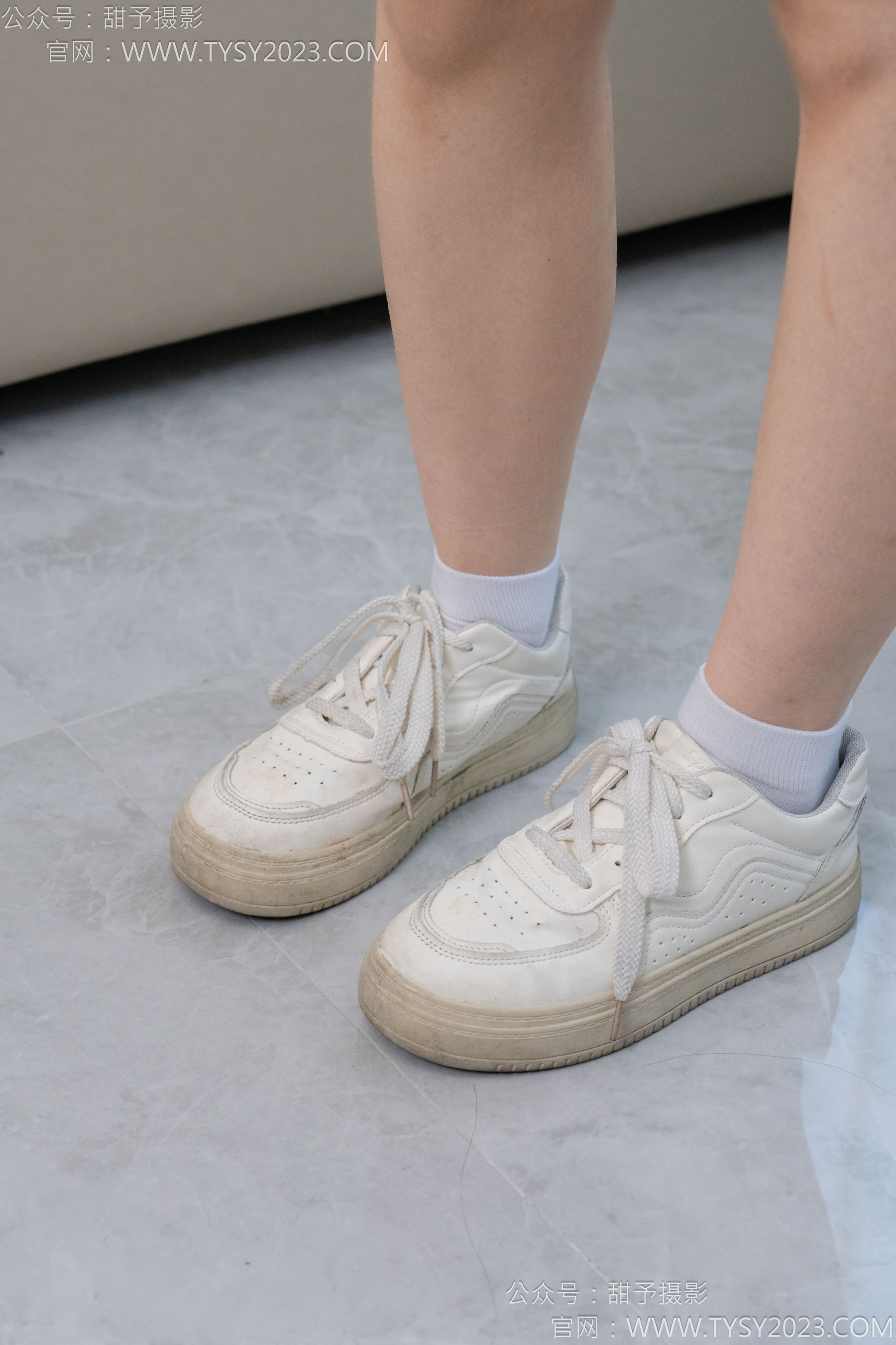 甜予摄影 No.126 诺诺 - 板鞋、白棉袜、裸足/(133P)