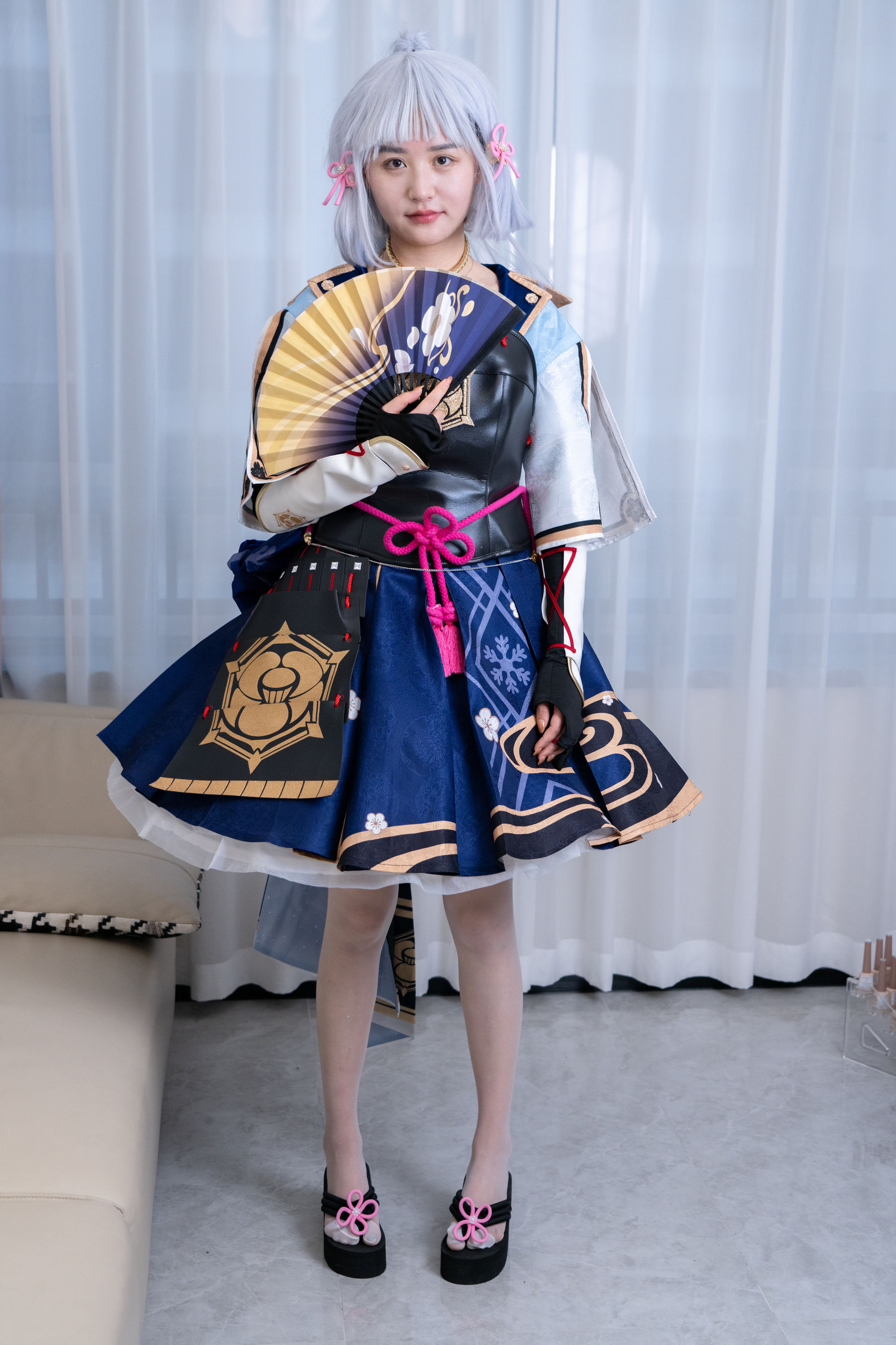 甜予摄影 No.141 澜澜 - cos服人字拖、白丝、裸足、挠脚心剧情/(134P)