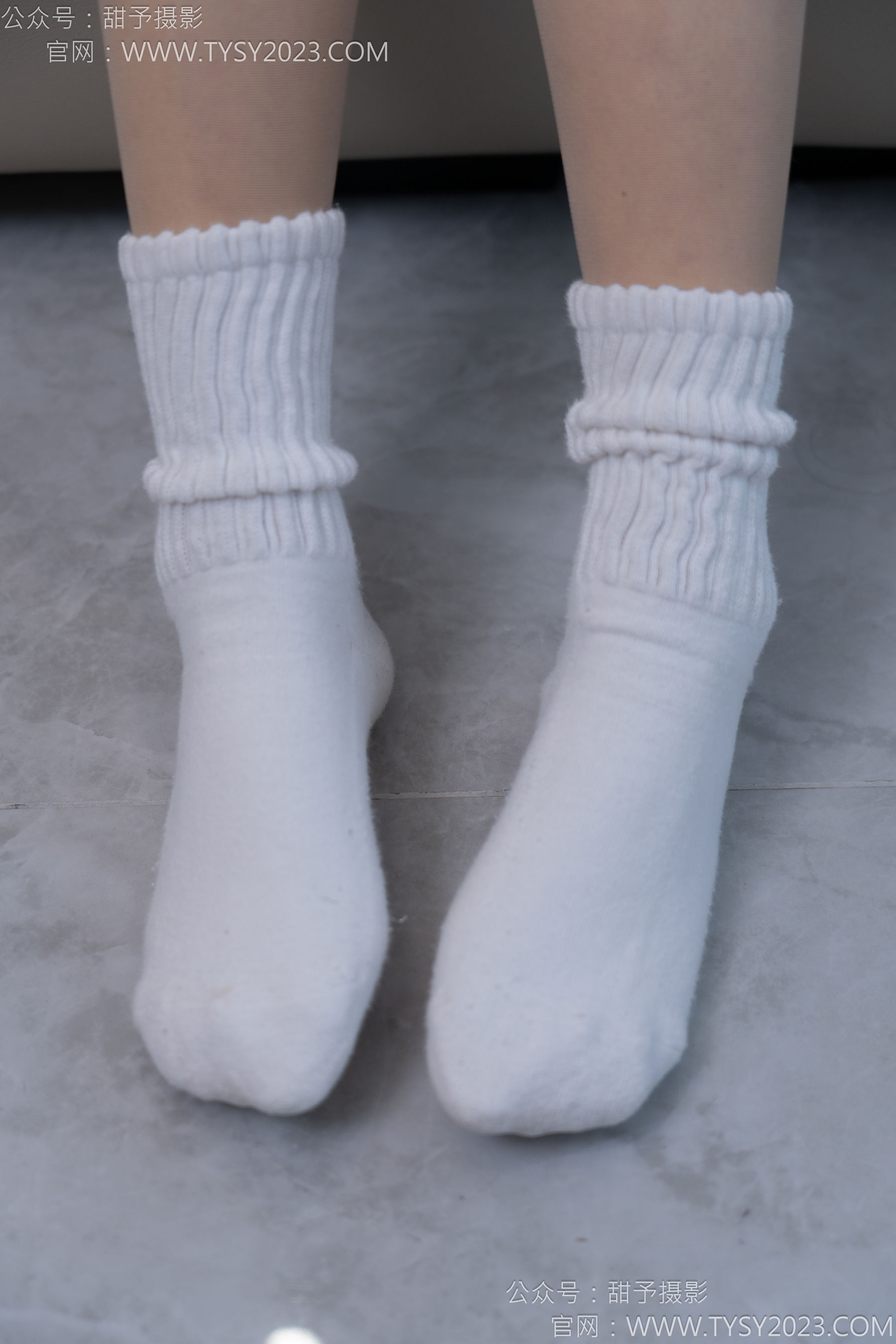 甜予摄影 No.137 澜澜 - 板鞋、白棉袜、薄肉丝/(140P)