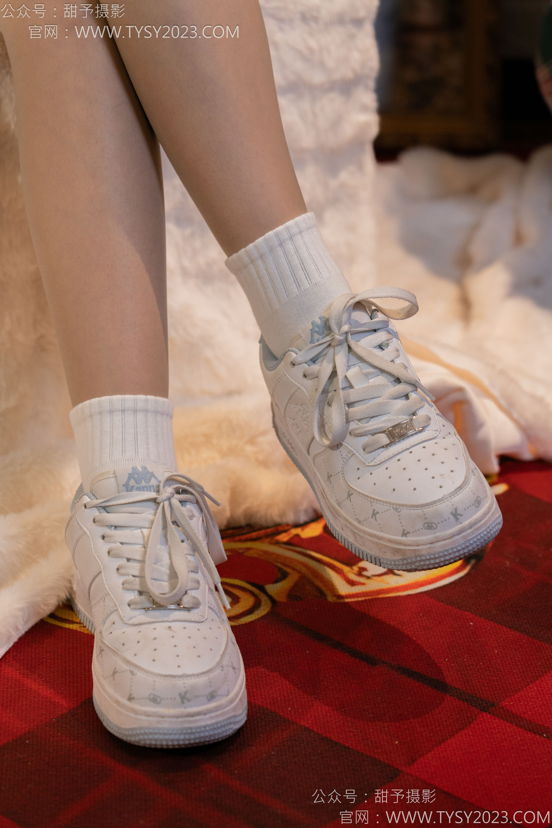 甜予摄影 No.131 璇璇 - 板鞋、白棉袜、薄肉丝/(131P)