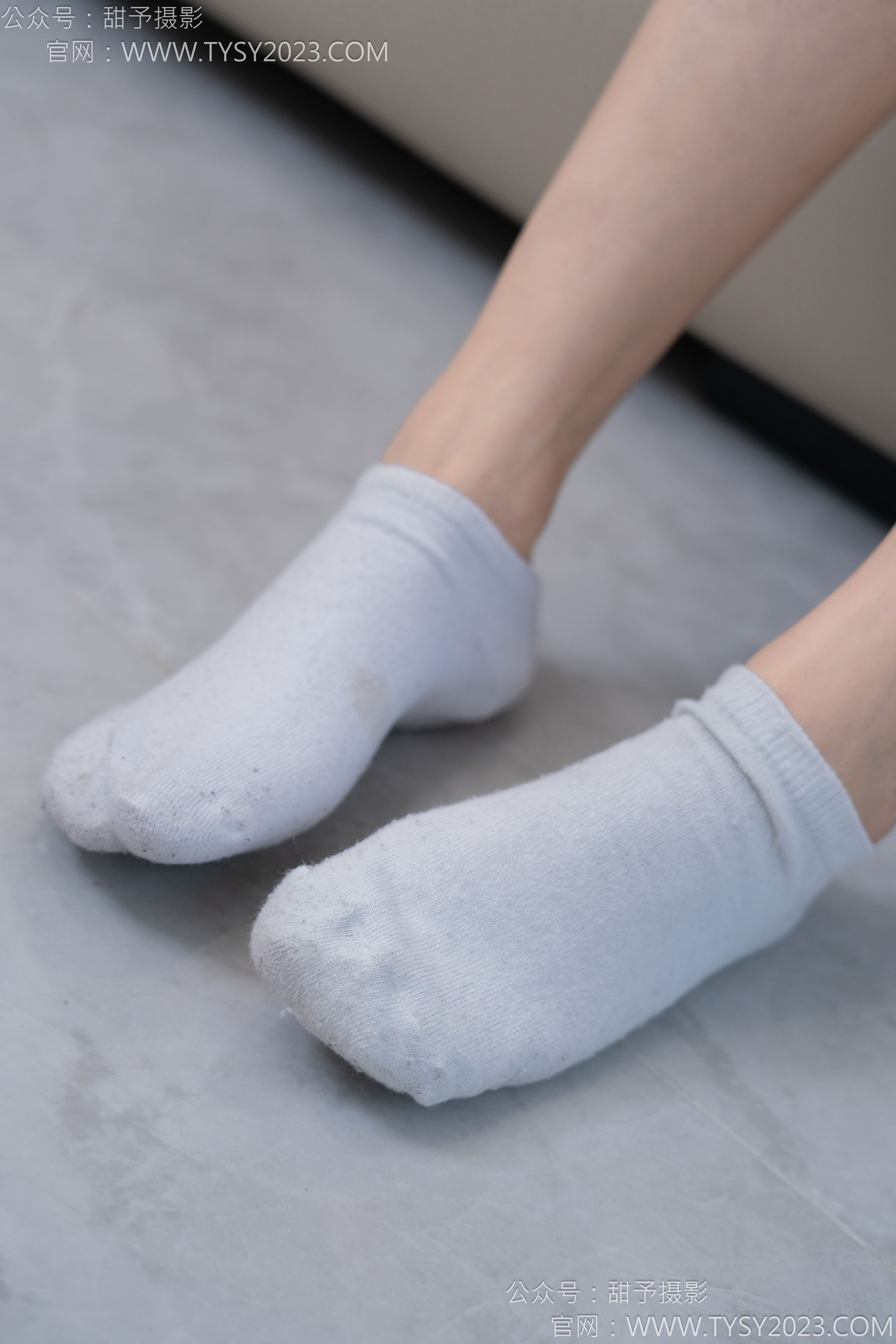 甜予摄影 No.130 澜澜 - 皮鞋、白棉袜、裸足、掉袜子剧情/(130P)