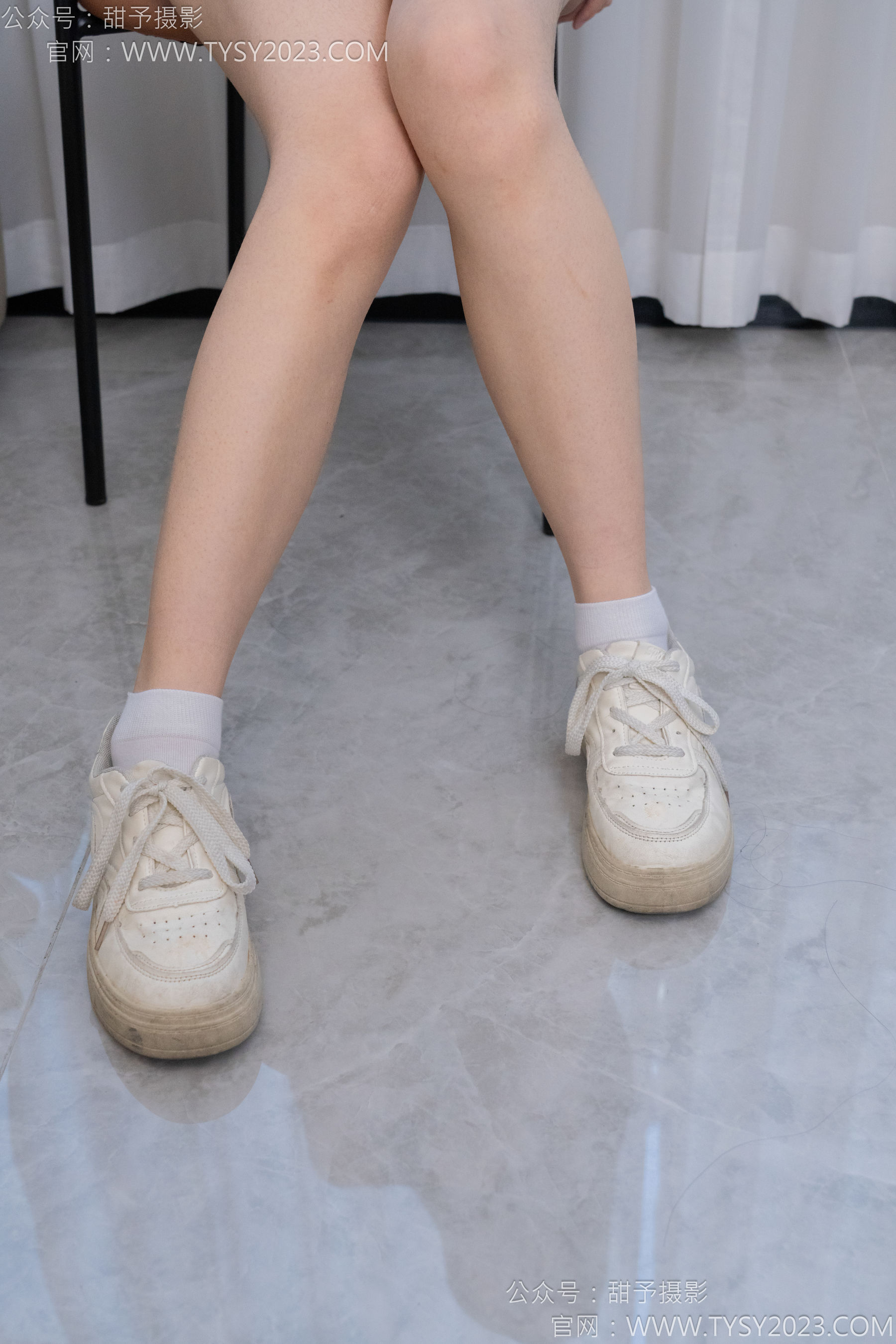 甜予摄影 No.126 诺诺 - 板鞋、白棉袜、裸足/(133P)