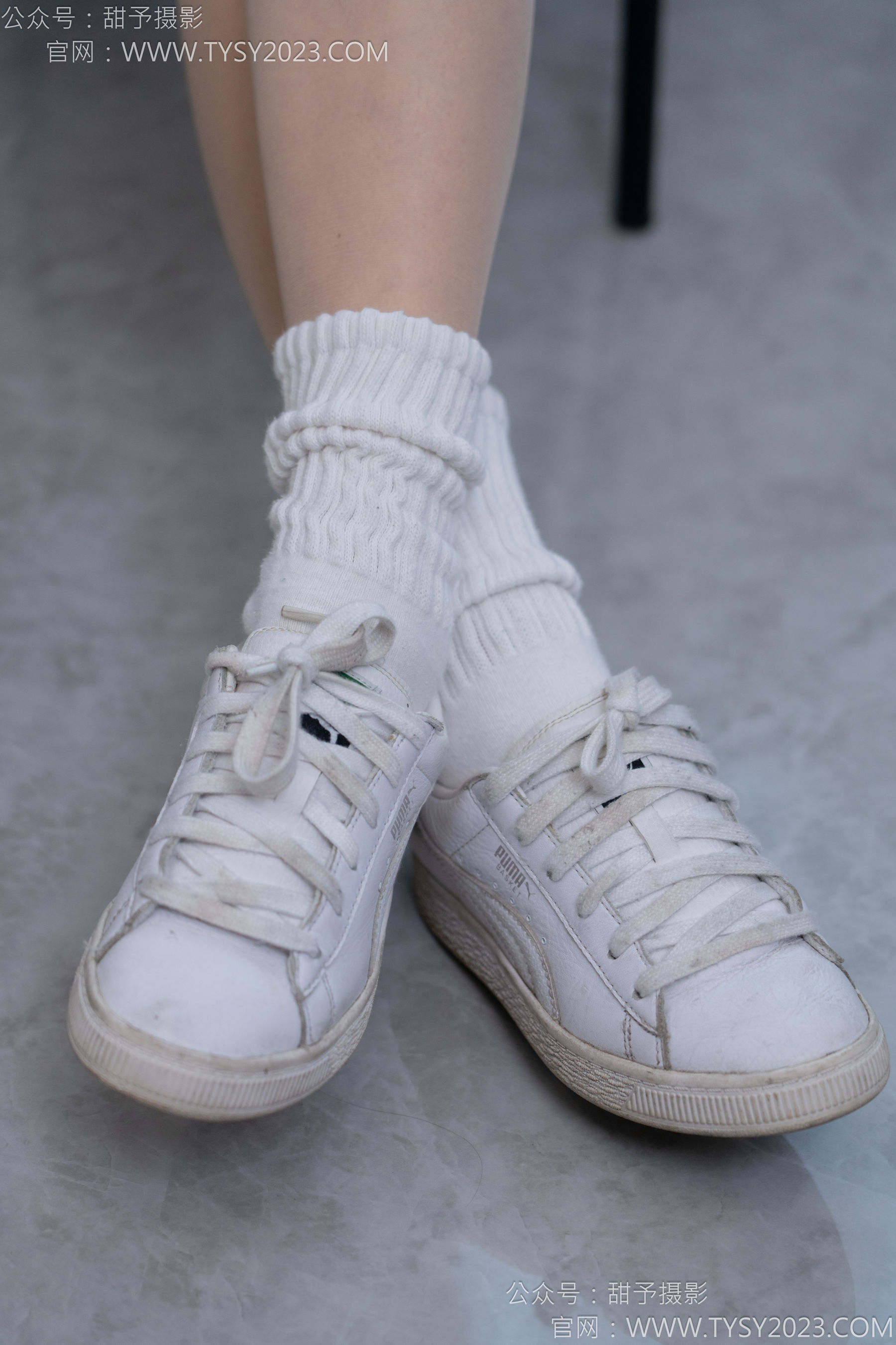 甜予摄影 No.137 澜澜 - 板鞋、白棉袜、薄肉丝/(140P)