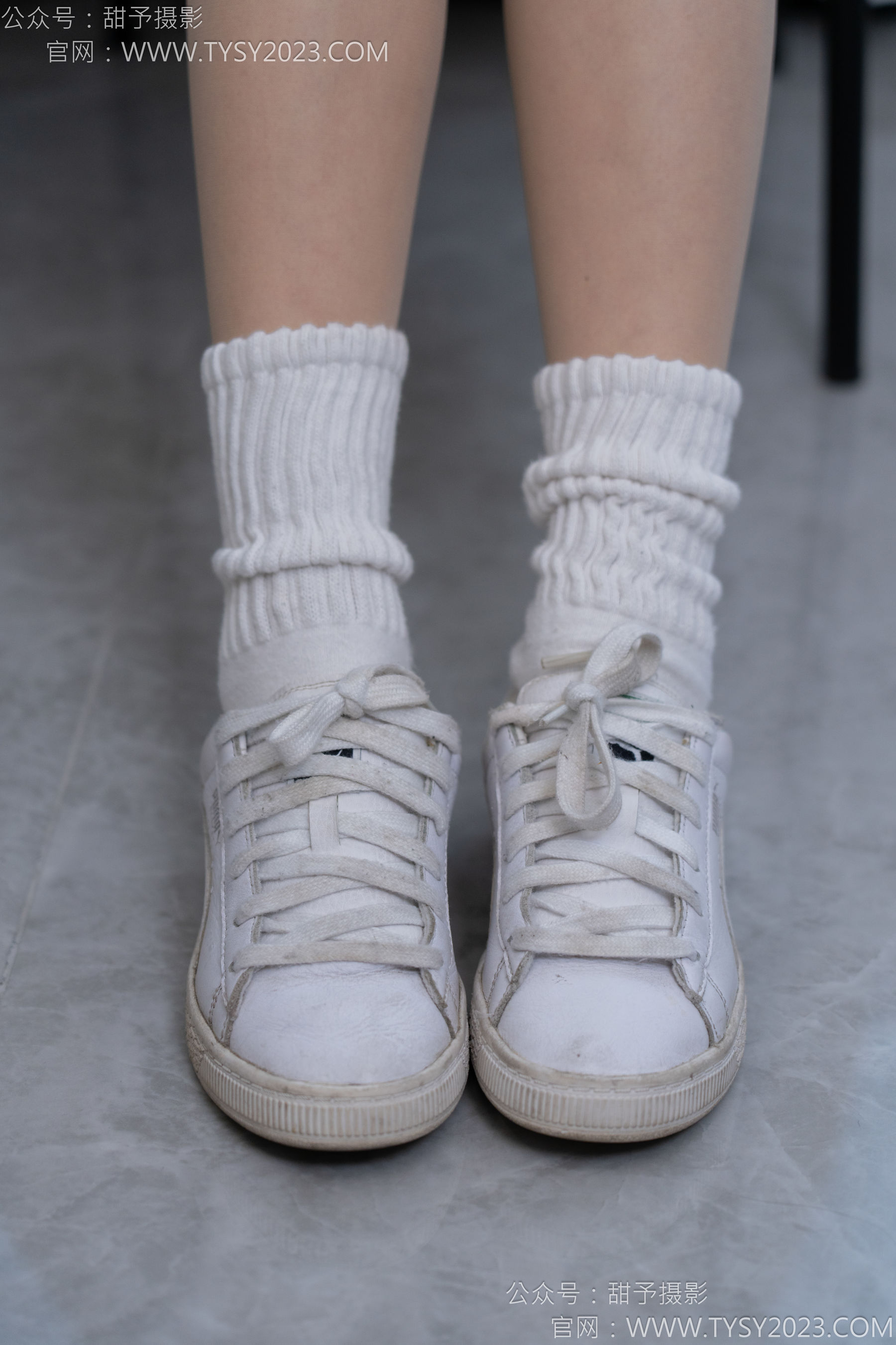 甜予摄影 No.137 澜澜 - 板鞋、白棉袜、薄肉丝/(140P)