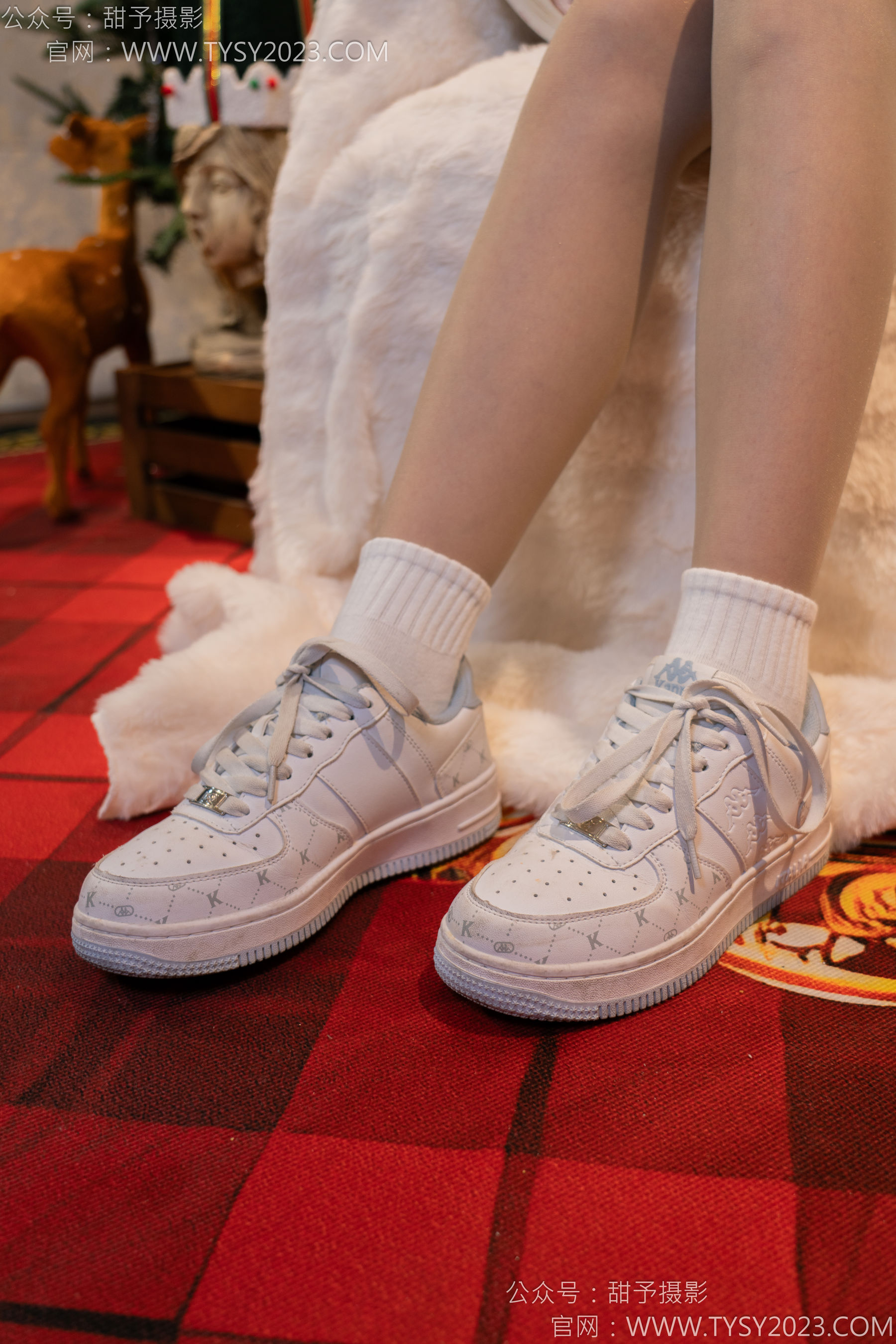 甜予摄影 No.131 璇璇 - 板鞋、白棉袜、薄肉丝/(131P)