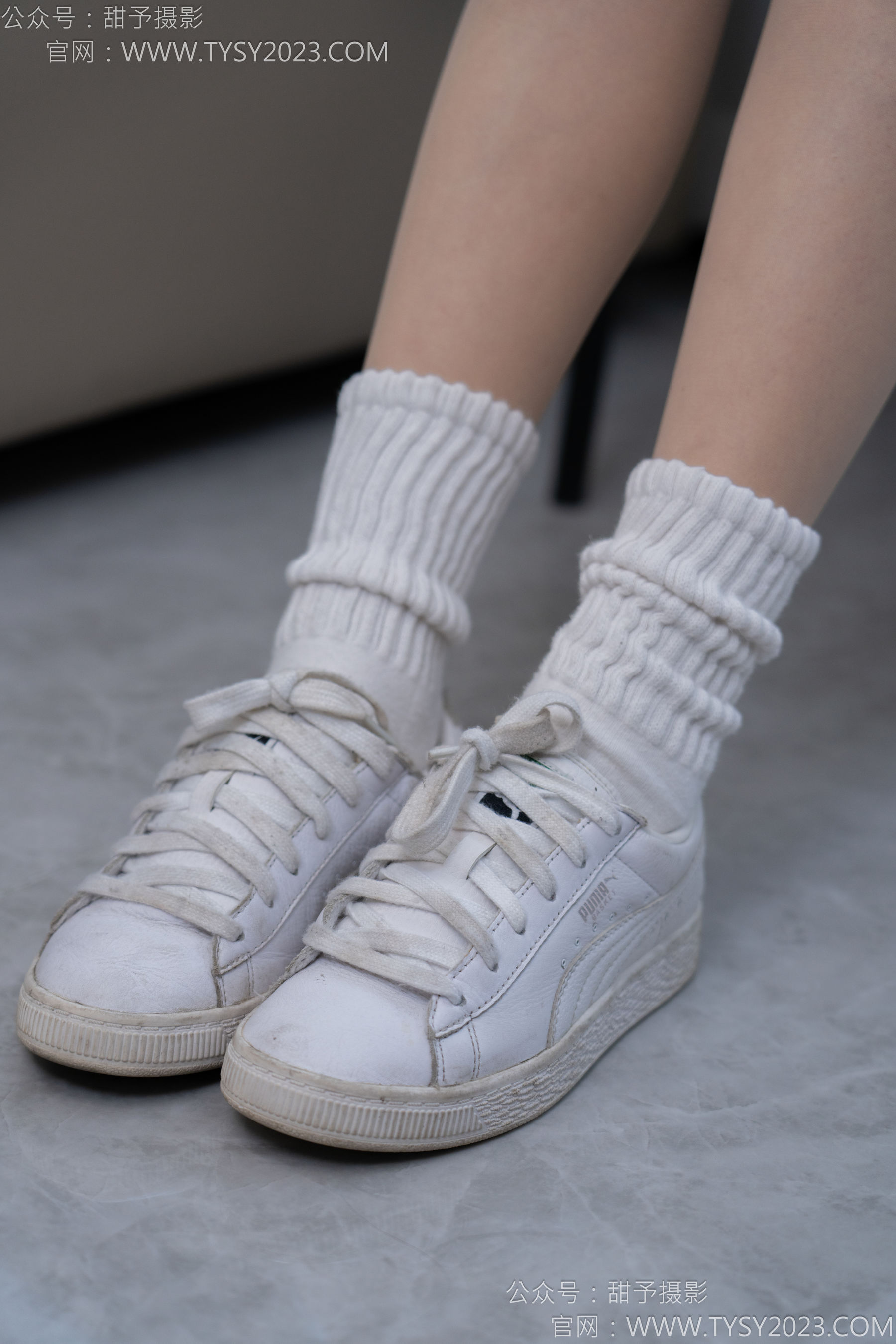 甜予摄影 No.137 澜澜 - 板鞋、白棉袜、薄肉丝/(140P)