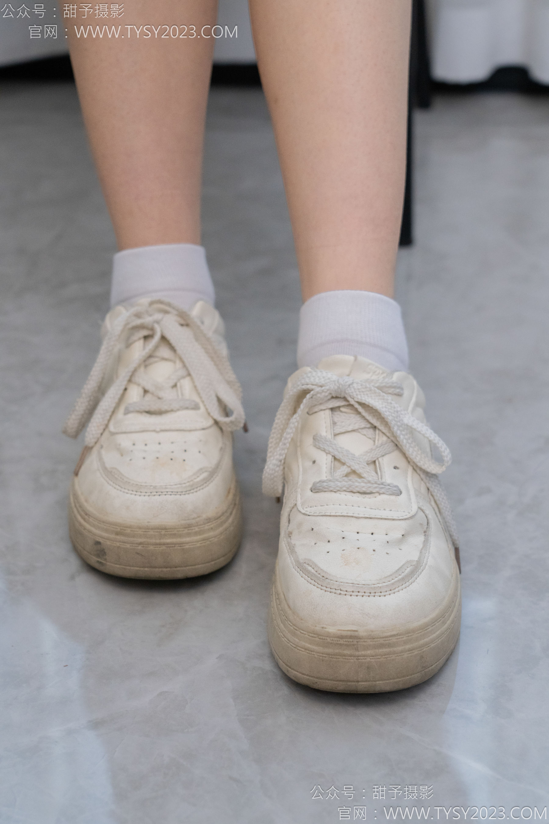 甜予摄影 No.126 诺诺 - 板鞋、白棉袜、裸足/(133P)