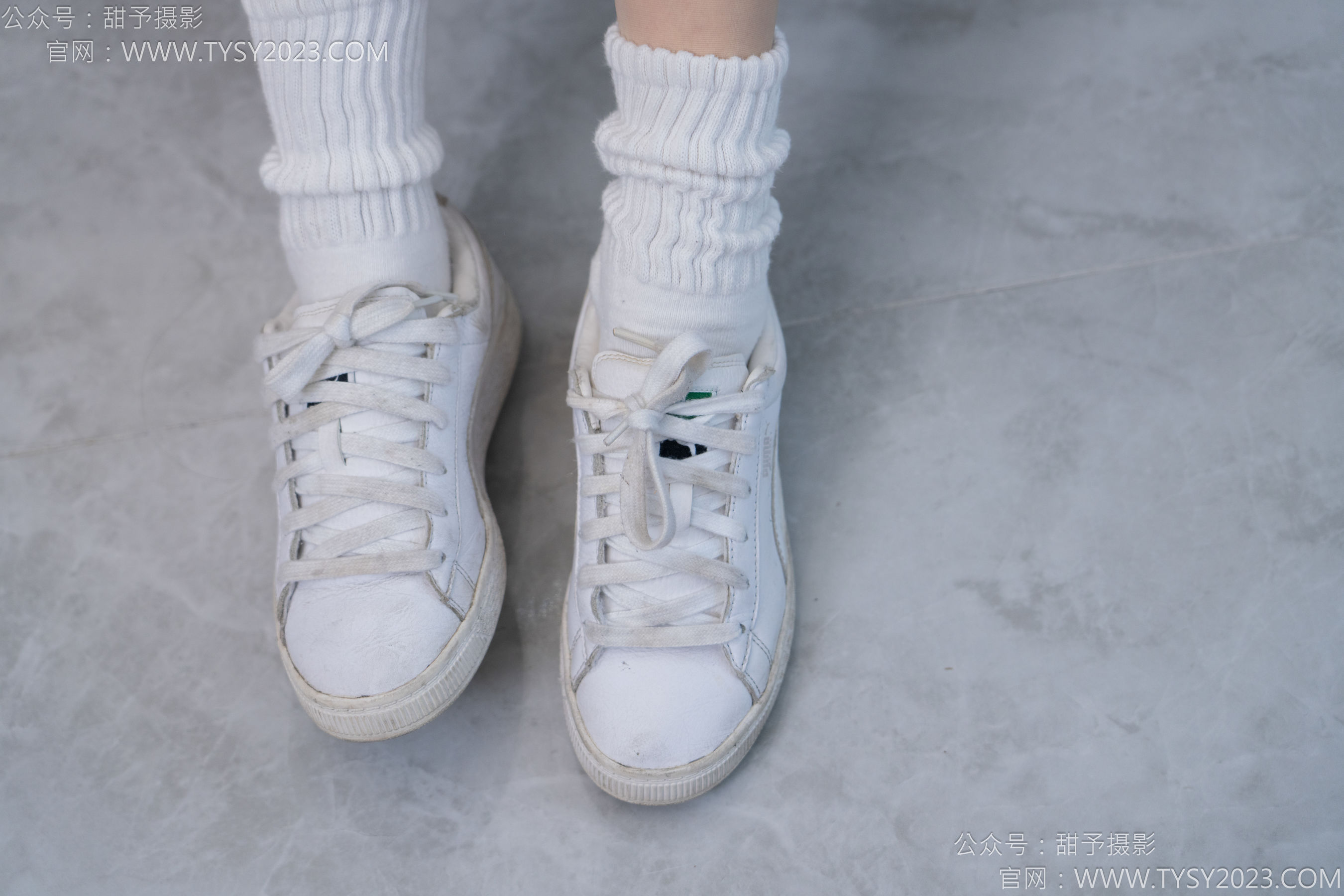 甜予摄影 No.137 澜澜 - 板鞋、白棉袜、薄肉丝/(140P)