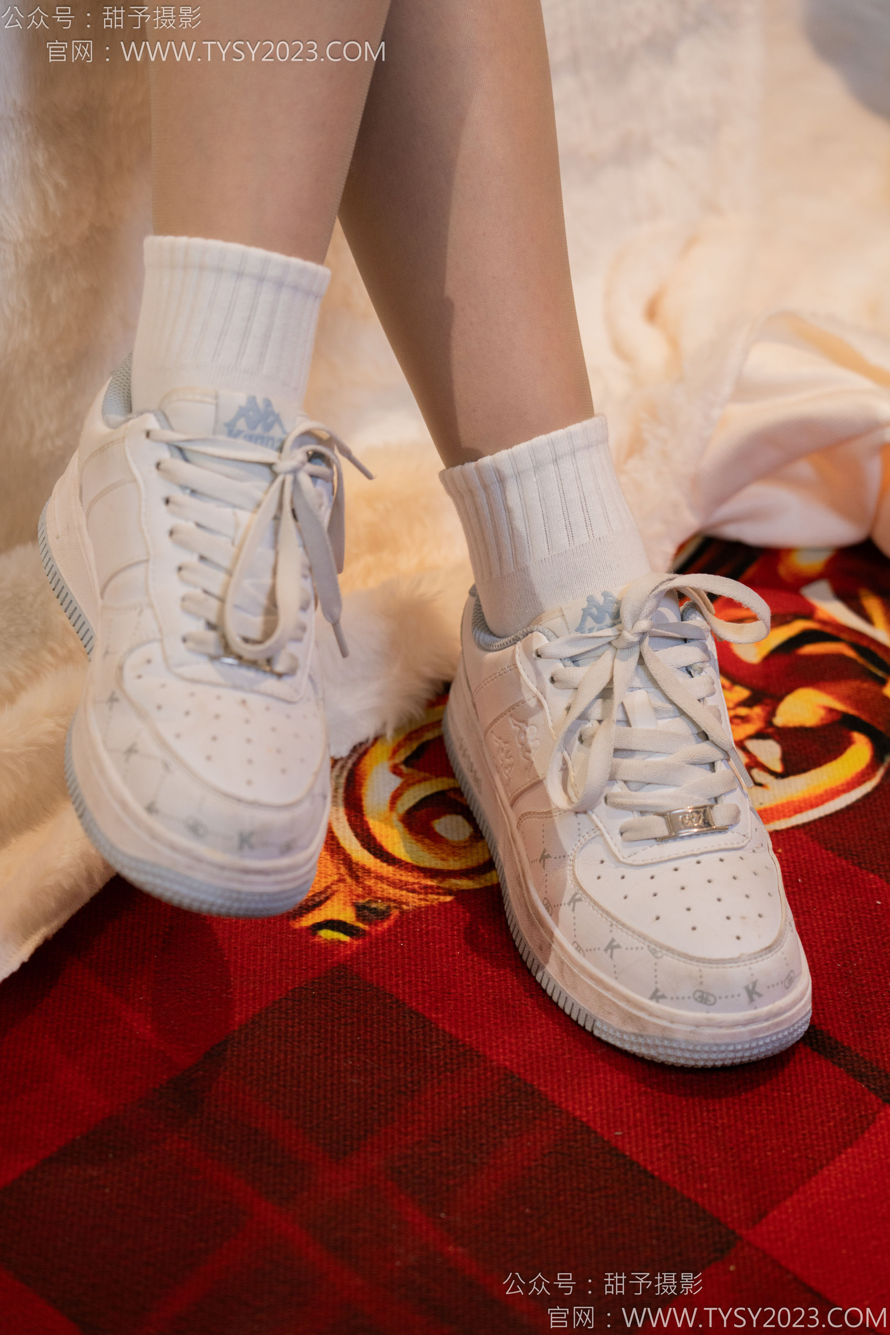 甜予摄影 No.131 璇璇 - 板鞋、白棉袜、薄肉丝/(131P)