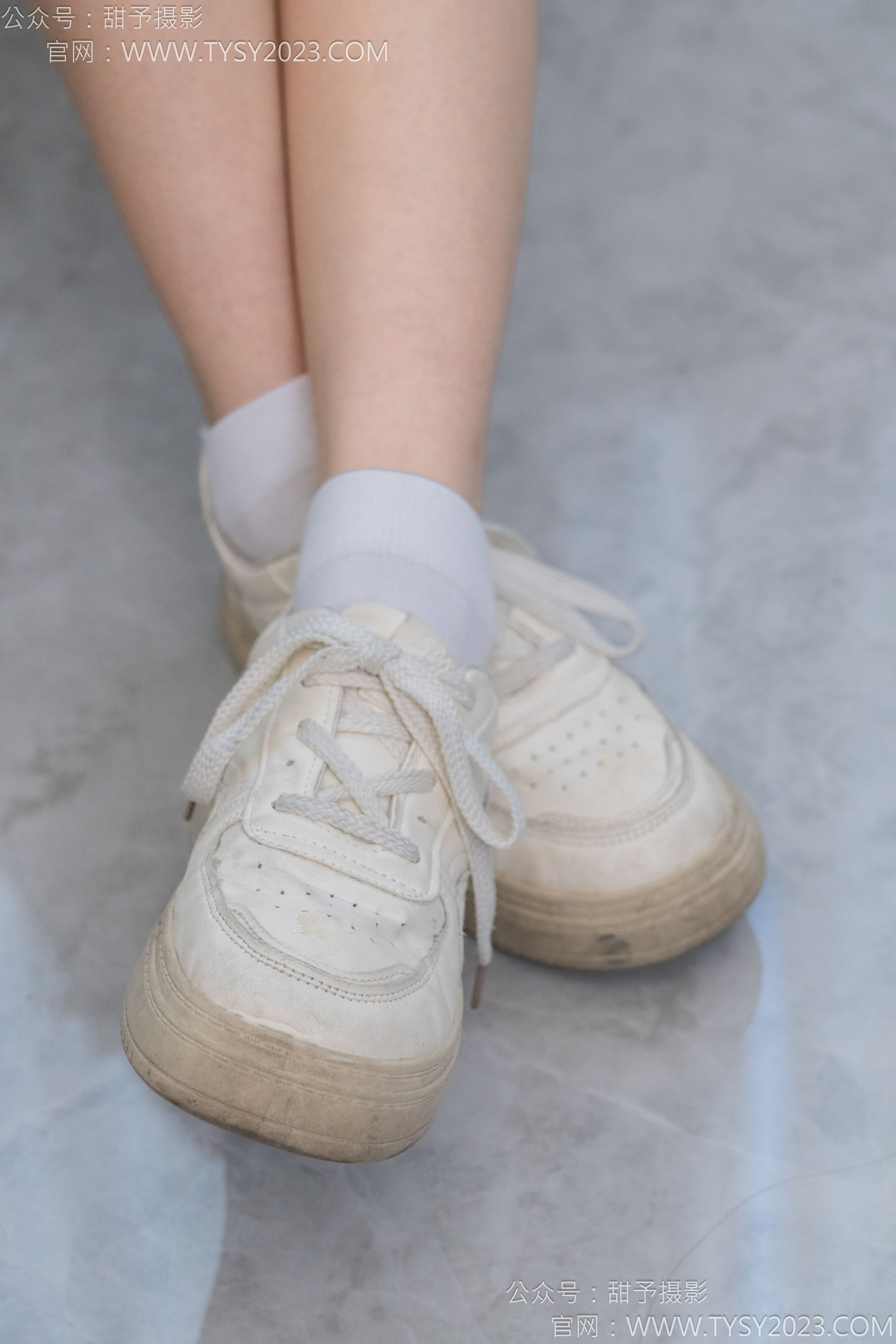 甜予摄影 No.126 诺诺 - 板鞋、白棉袜、裸足/(133P)