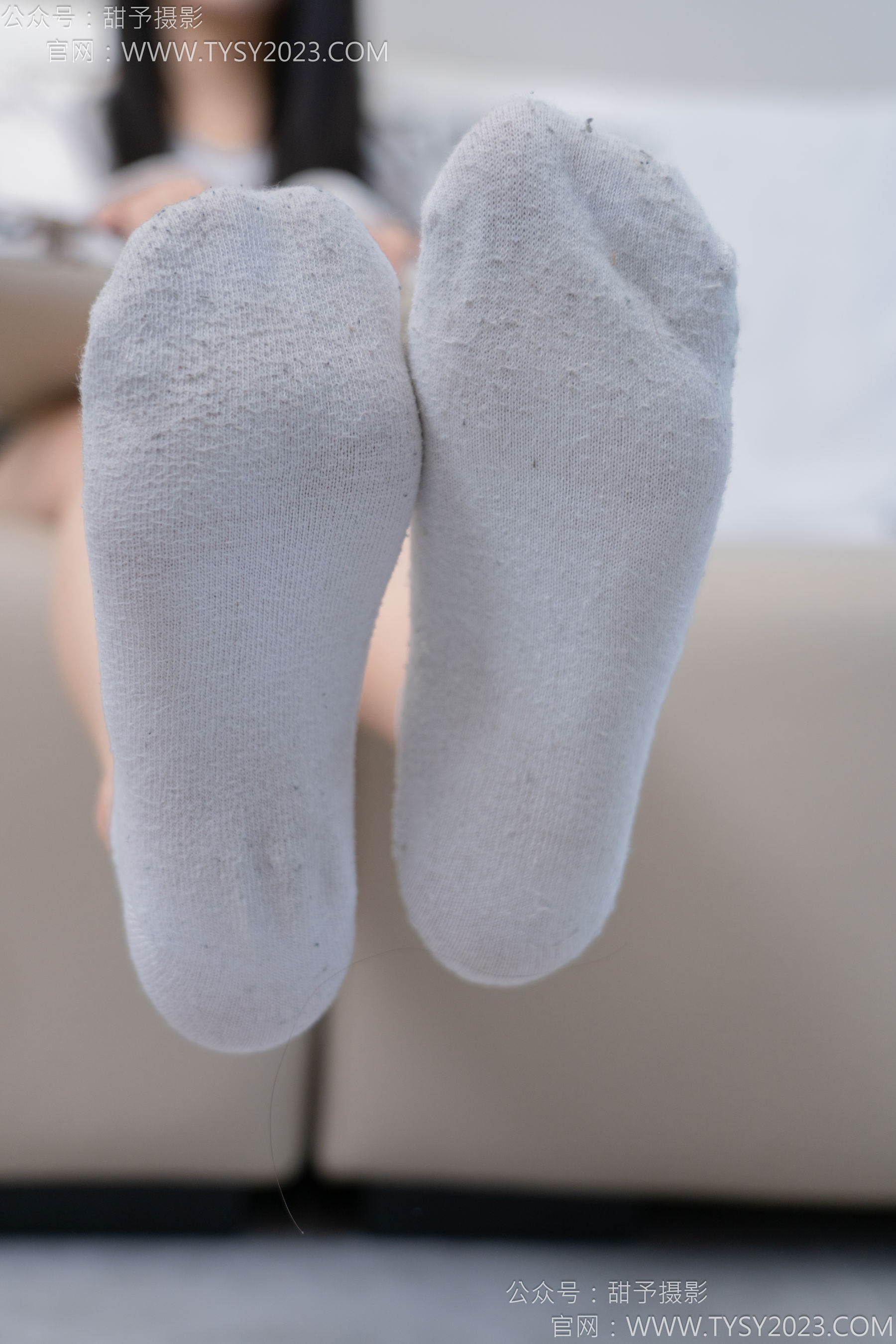 甜予摄影 No.130 澜澜 - 皮鞋、白棉袜、裸足、掉袜子剧情/(130P)